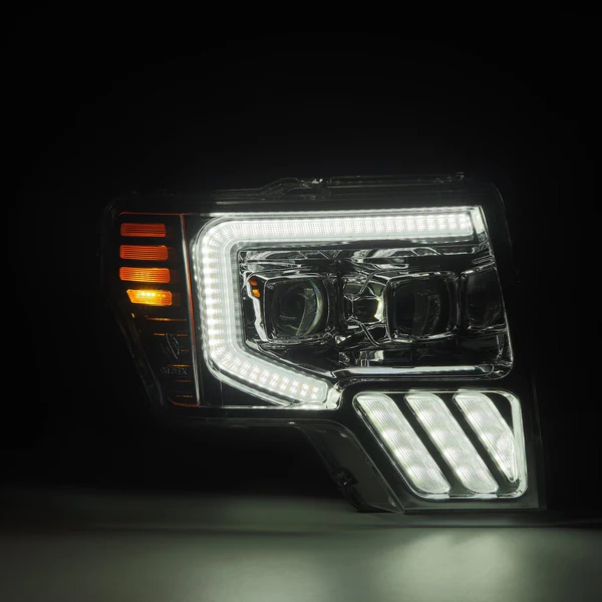 Ford F150 (2009-2014) MK II Headlights | Alpharex – Custom Multicolor LED Lighting by RGB Halo Kits
