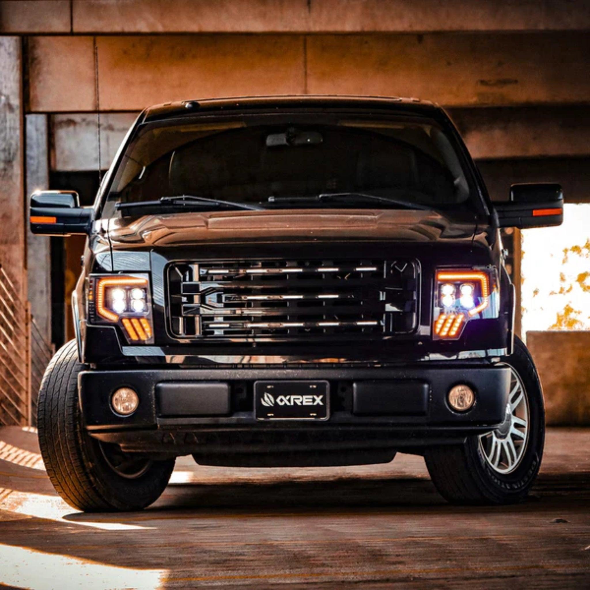Ford F150 (2009-2014) MK II Headlights | Alpharex – Custom Multicolor LED Lighting by RGB Halo Kits
