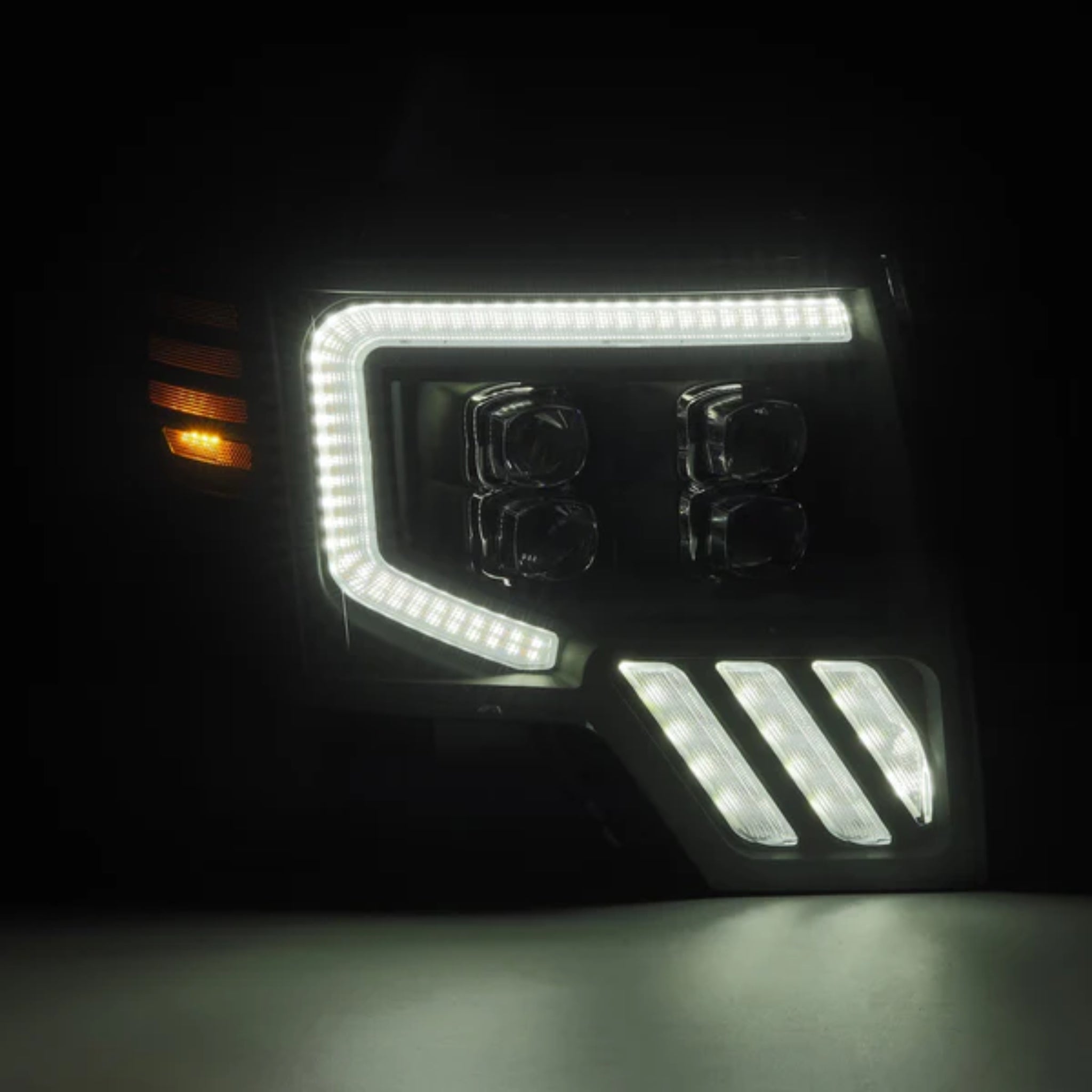 Ford F150 (2009-2014) MK II Headlights | Alpharex – Custom Multicolor LED Lighting by RGB Halo Kits