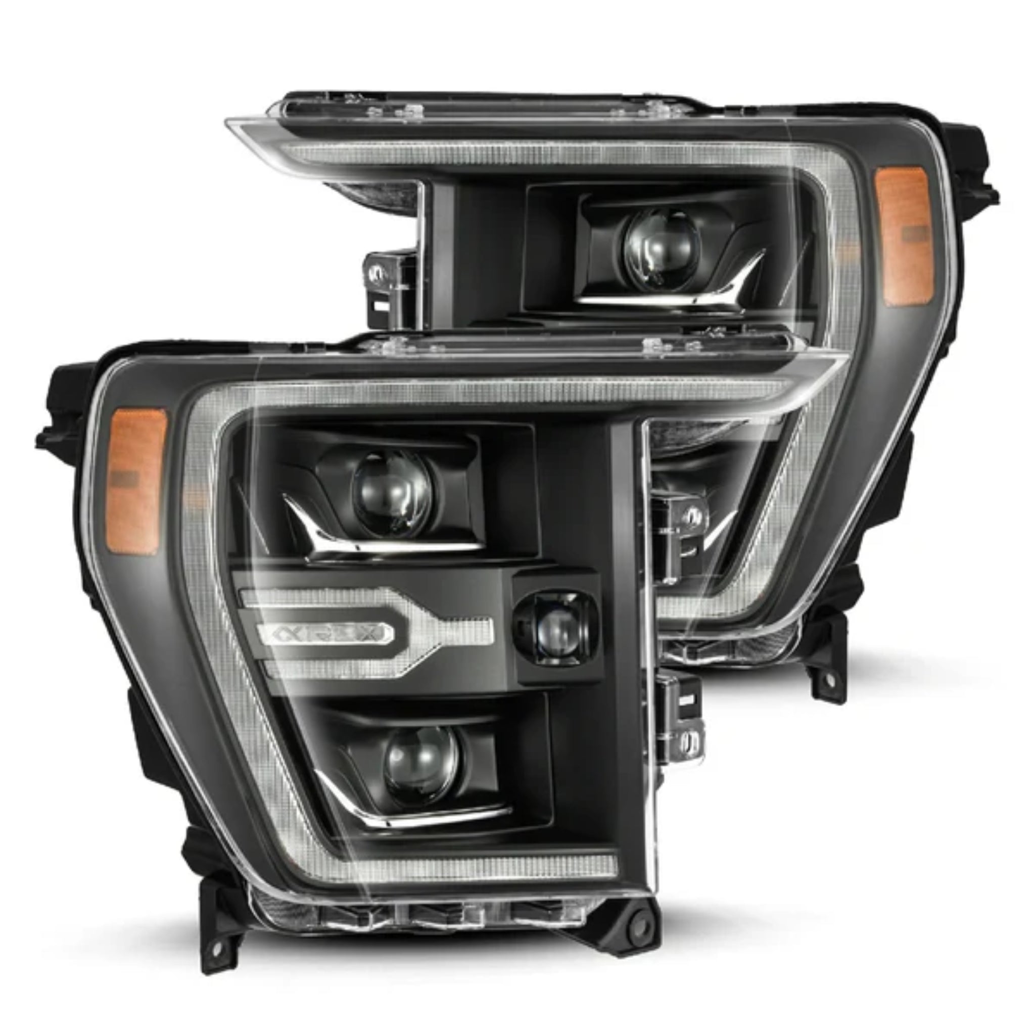Ford F150 / F150 Raptor Headlights (2021-2023) | Alpharex – Custom Multicolor LED Lighting by RGB Halo Kits
