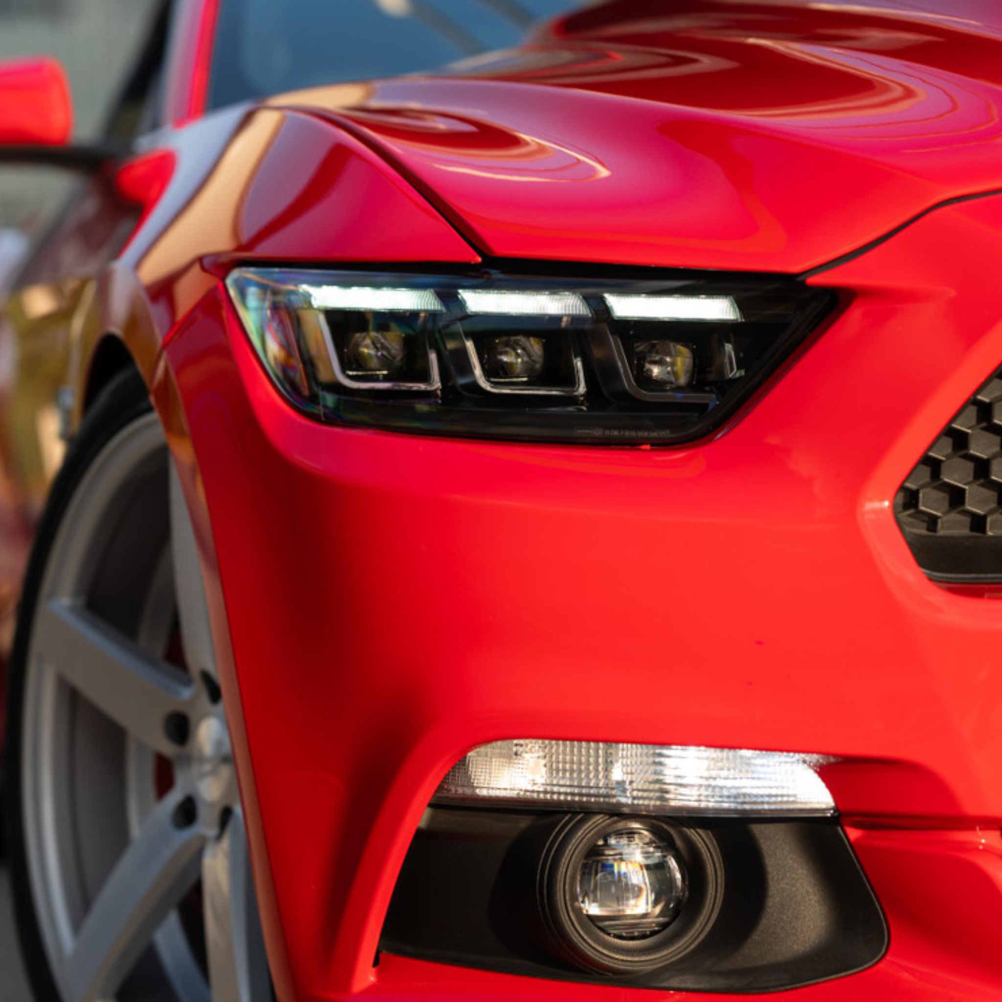 Ford Mustang (15-17): LED HEADLIGHTS (GEN II) | XB – Custom Multicolor LED Lighting by RGB Halo Kits