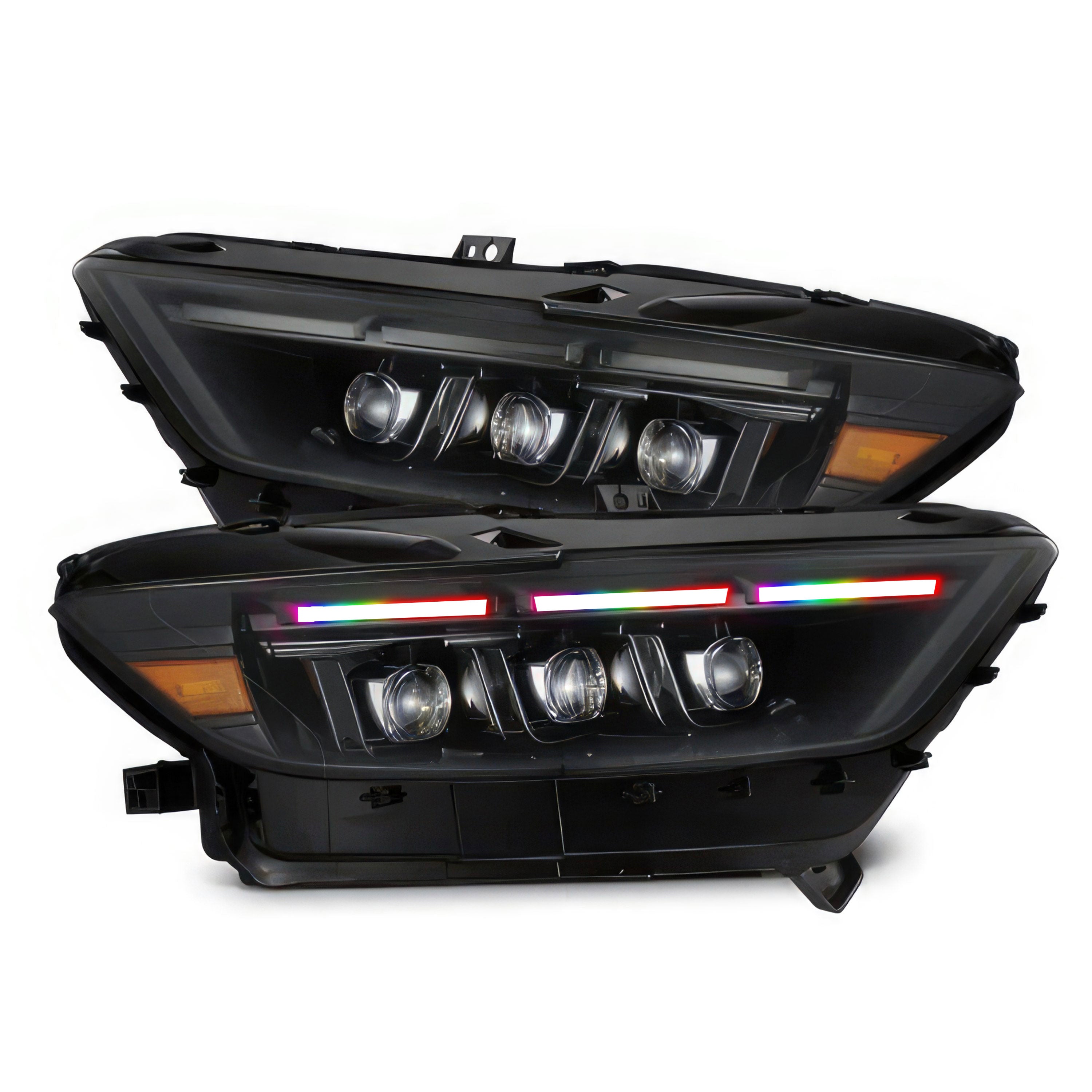 Ford Mustang (2015-2017) / Mustang Shelby GT350/GT500 (2018-2020) : Multicolor Nova-Series Headlights | Alpharex – Custom Multicolor LED Lighting by RGB Halo Kits