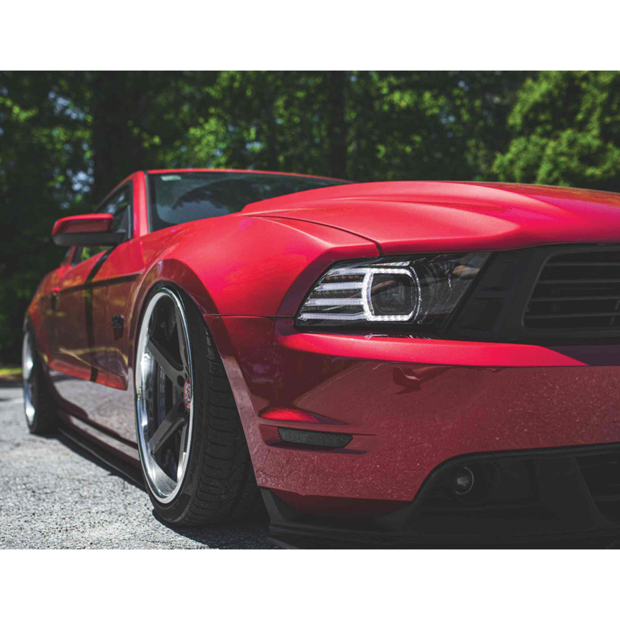 Ford Mustang: LED Headlights (2010 - 2012) | XB – Custom Multicolor LED Lighting by RGB Halo Kits