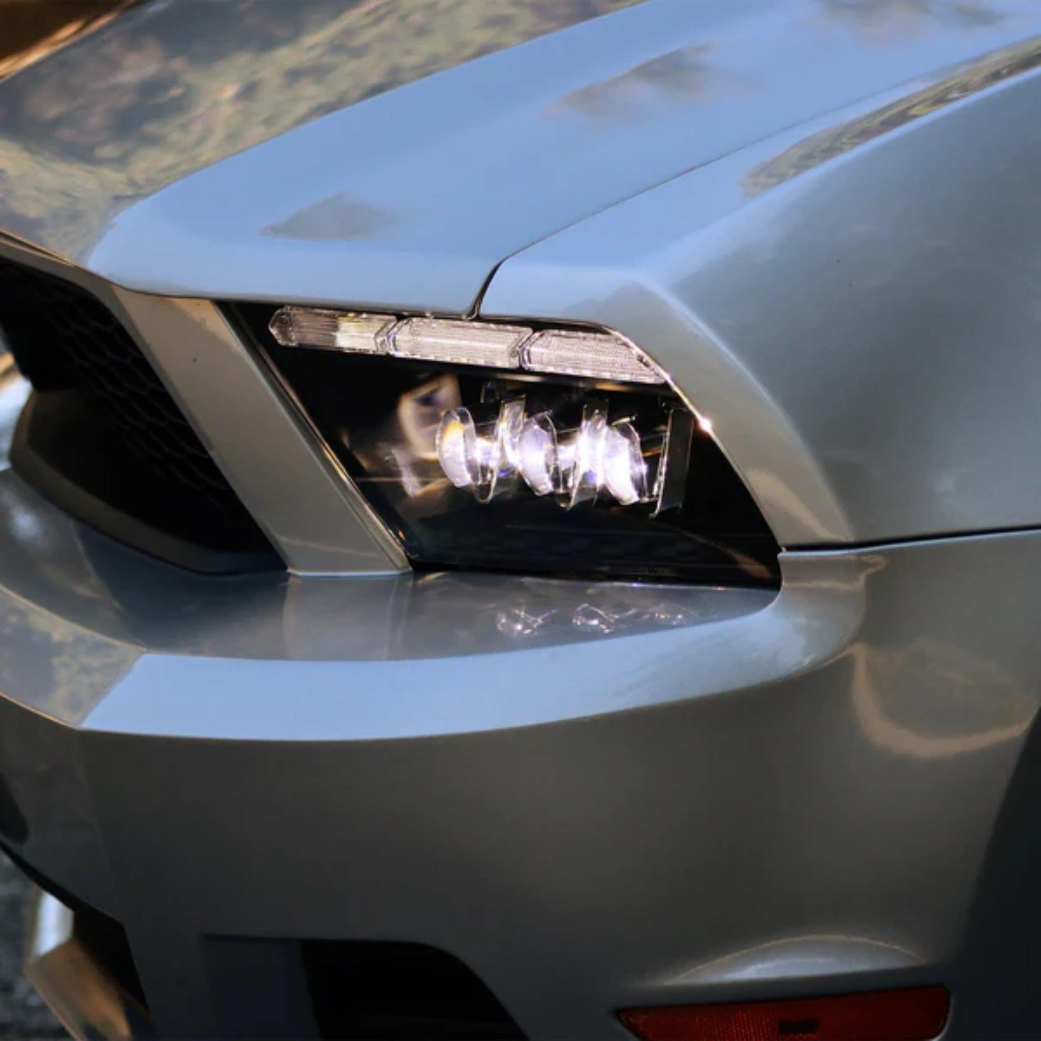 Ford Mustang MK II NOVA-Series LED Projector Headlights (2013-2014) | Alpharex – Custom Multicolor LED Lighting by RGB Halo Kits