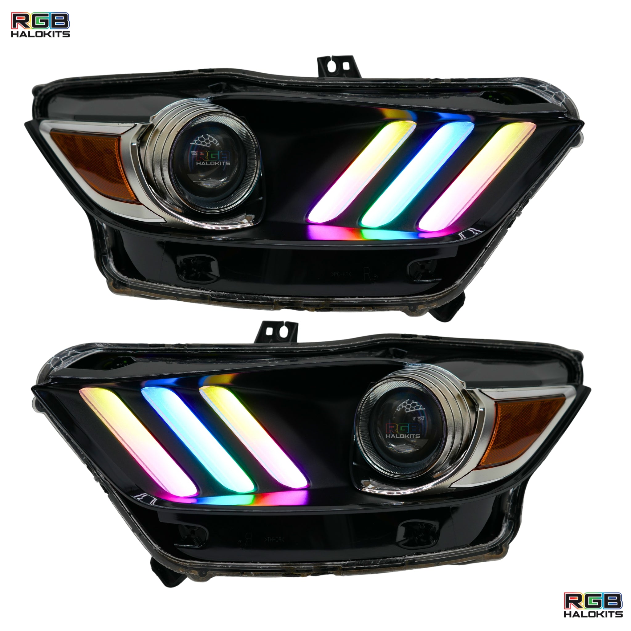 Ford Mustang Multicolor Flow Series DRL Boards (2015-2017) – Custom Multicolor LED Lighting by RGB Halo Kits