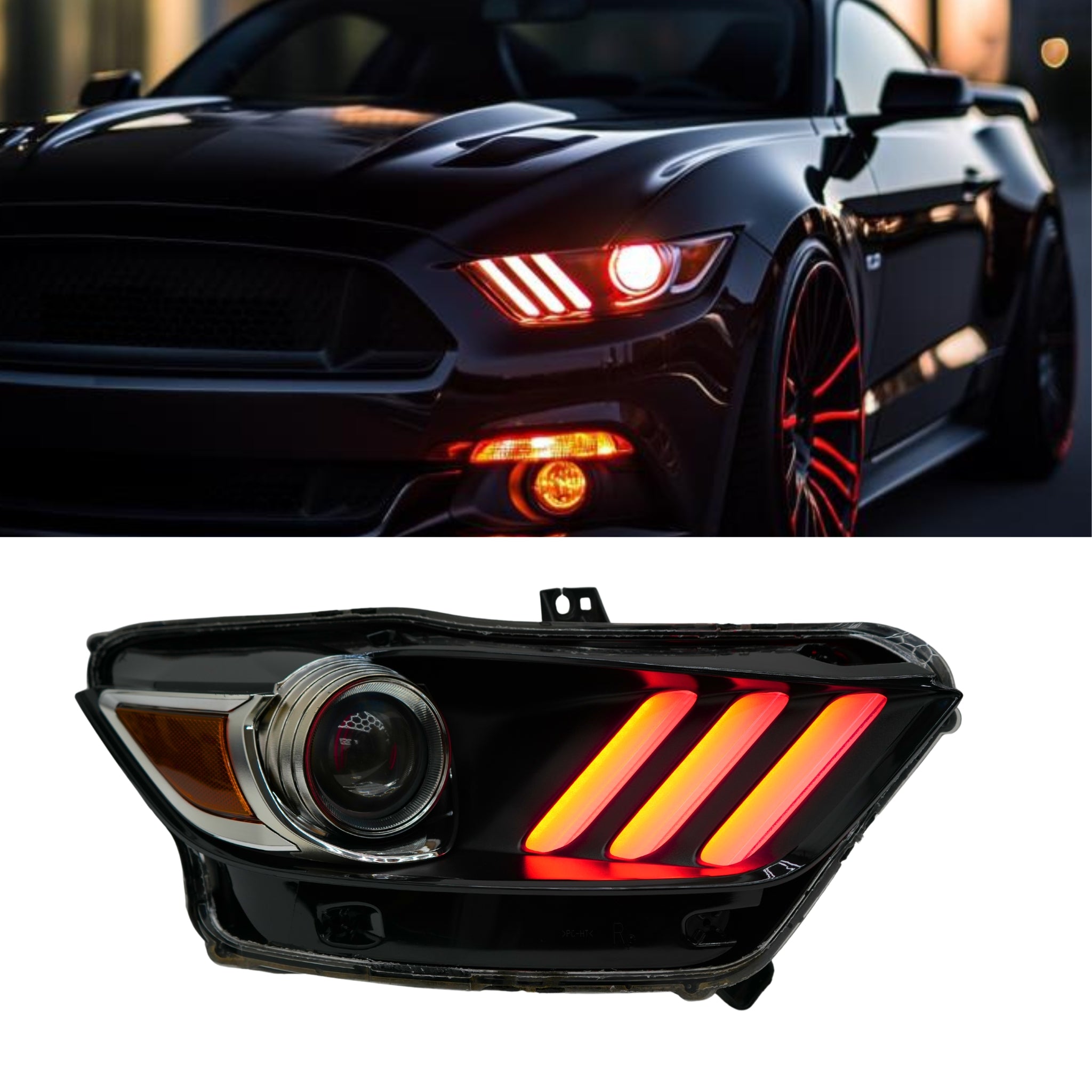 マルチカラー デーモンアイキット 2015-2017 Ford Mustang Multicolor Demon Eye Kit for 2015-2017 Ford Mustang - Automotive