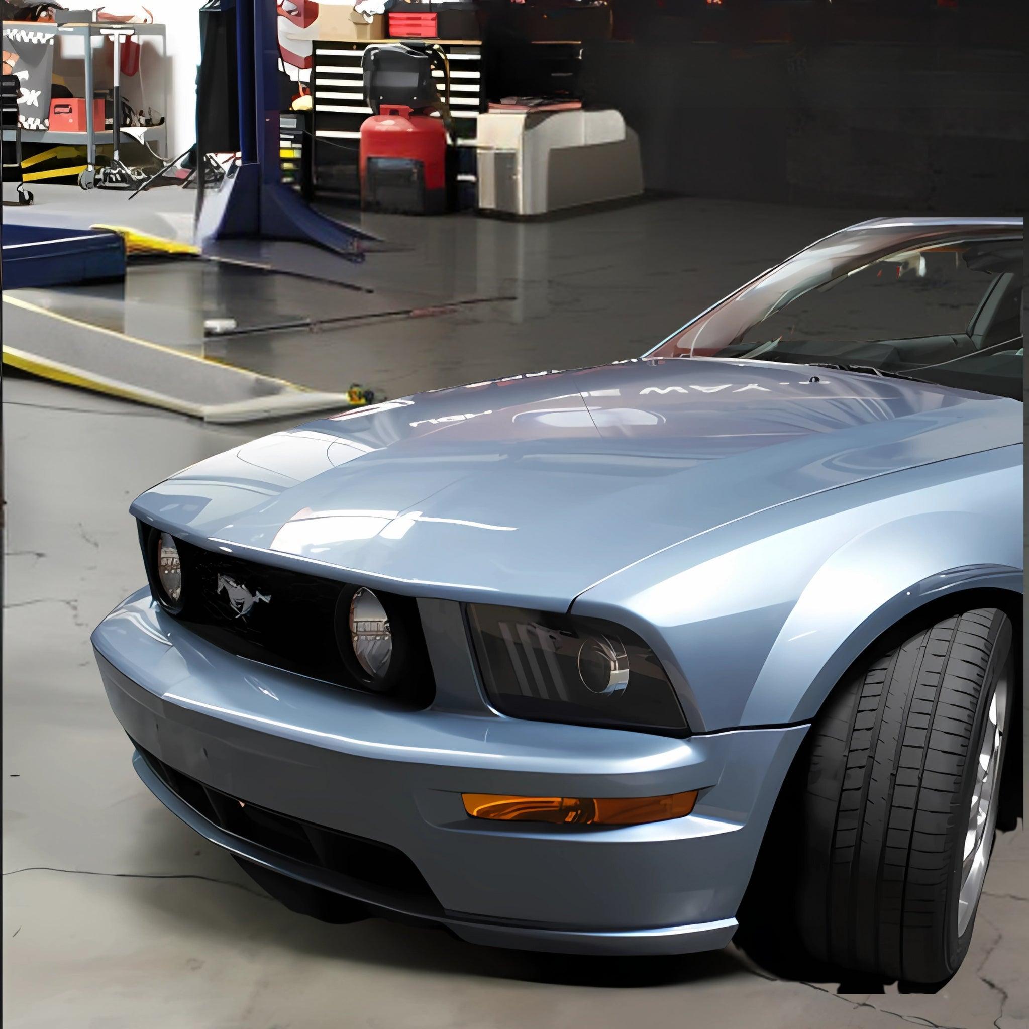 Ford Mustang: Multicolor Flow Series Headlights (2005-2008) | Spyder – Custom Multicolor LED Lighting by RGB Halo Kits