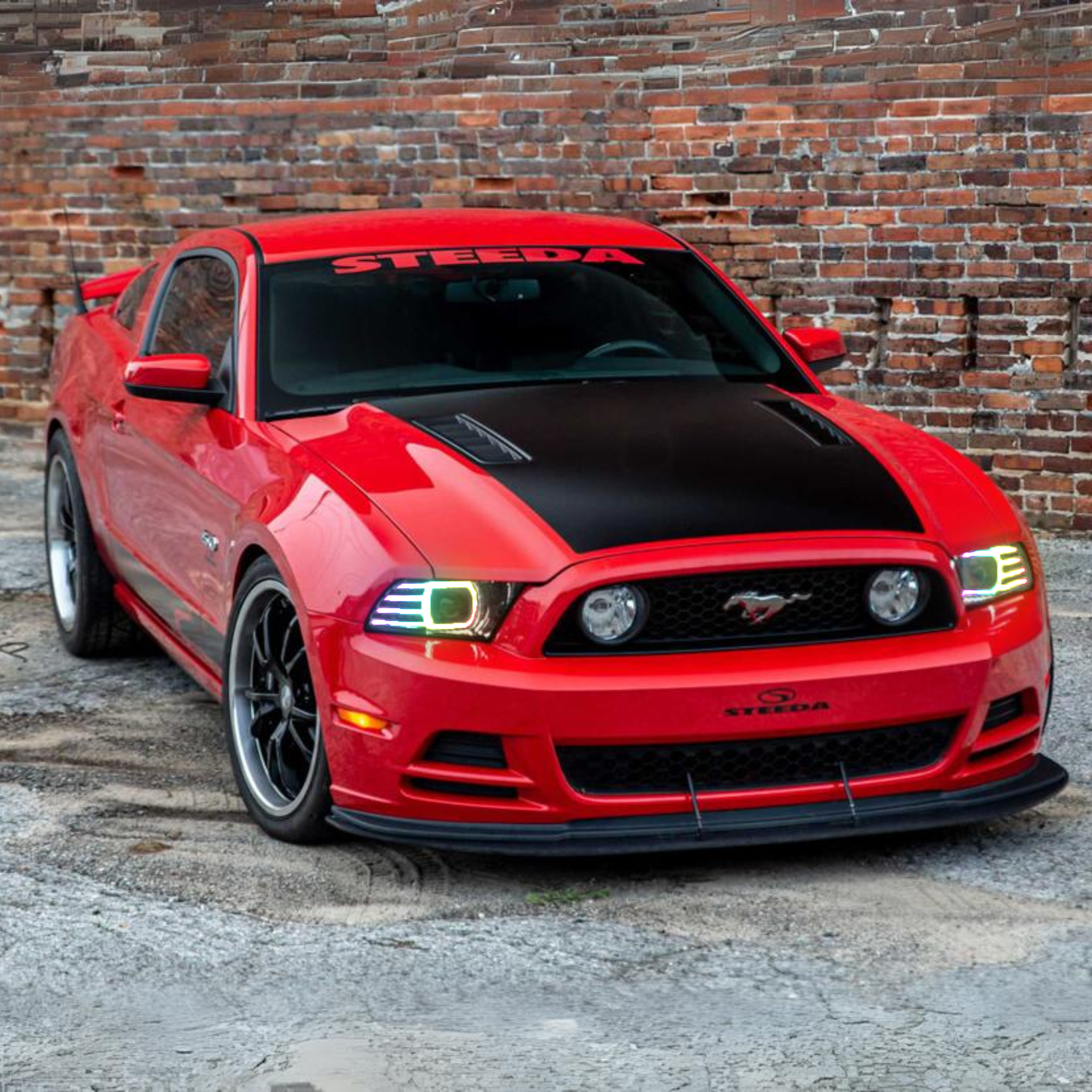 Ford Mustang: Multicolor Flow Series Headlights (2010-2012) | XB Morimoto – Custom Multicolor LED Lighting by RGB Halo Kits