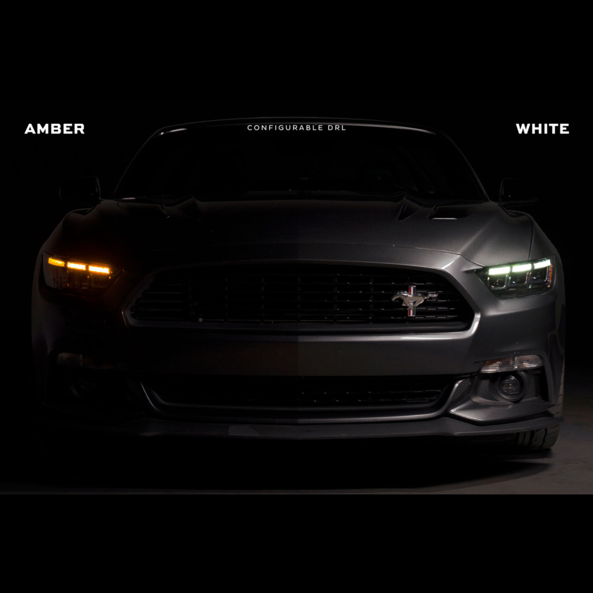 Ford Mustang: Multicolor Flow Series Headlights Gen II (2015-2017) | XB Morimoto – Custom Multicolor LED Lighting by RGB Halo Kits