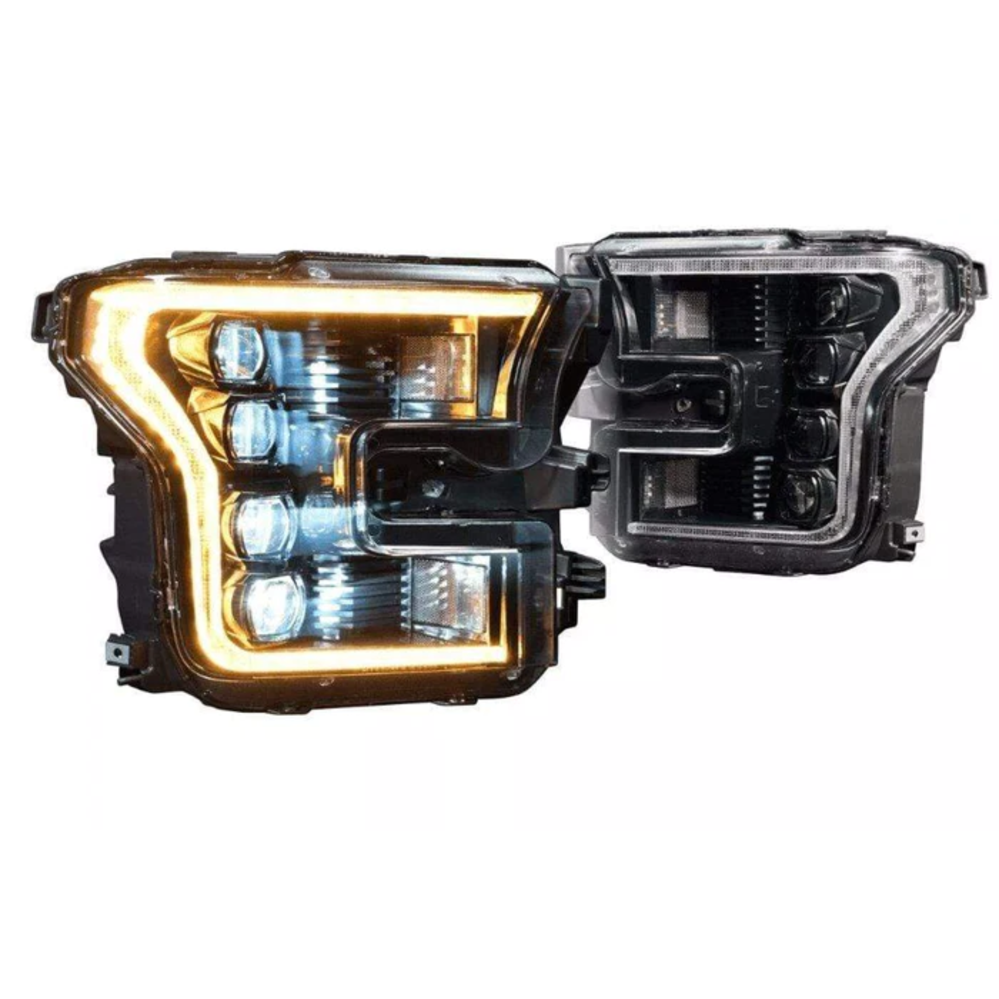 Ford Raptor: LED Headlights (2016 - 2021) | XB – Custom Multicolor LED Lighting by RGB Halo Kits