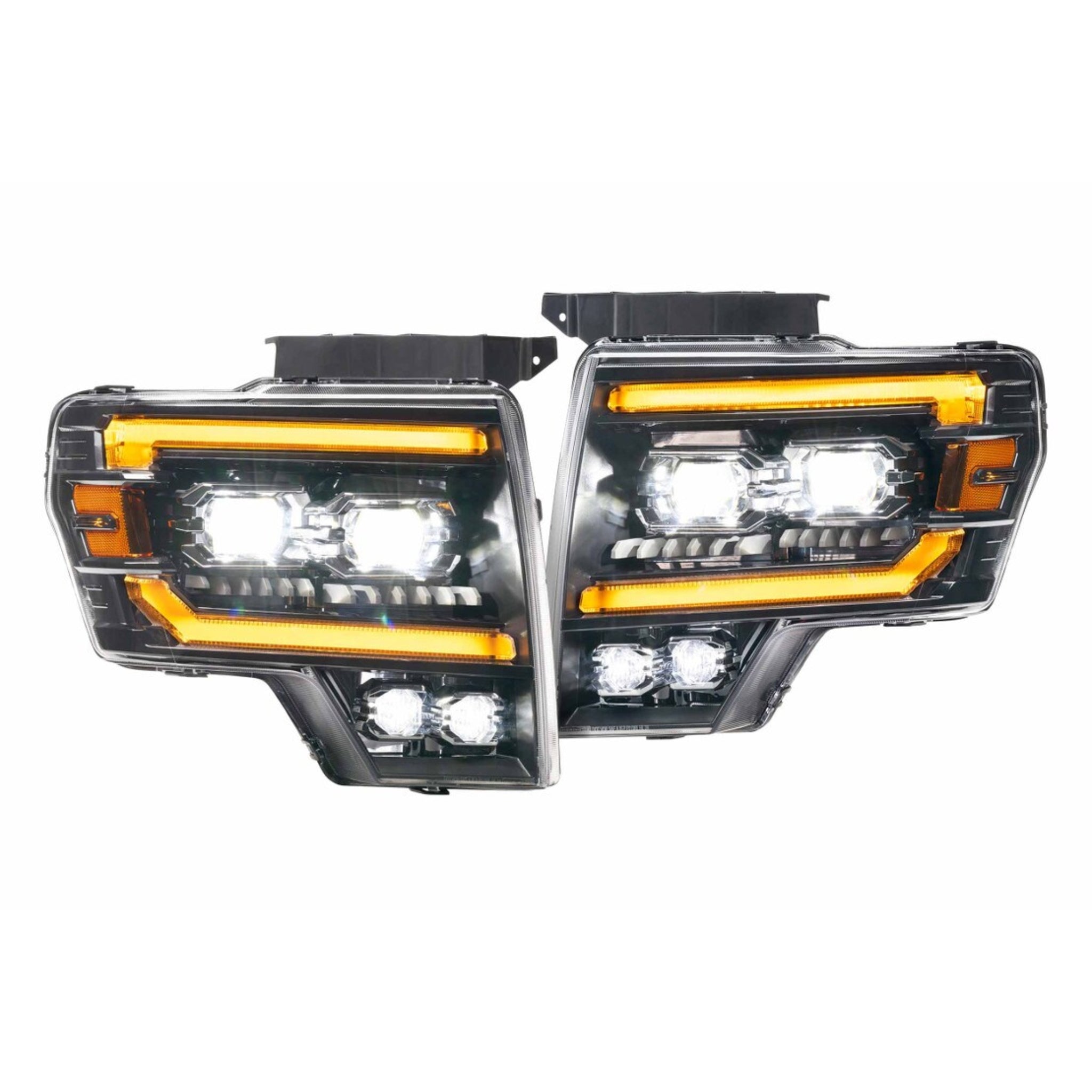 Ford SVT Raptor LED Headlights (2010-2014) | XB Evo – Custom Multicolor LED Lighting by RGB Halo Kits