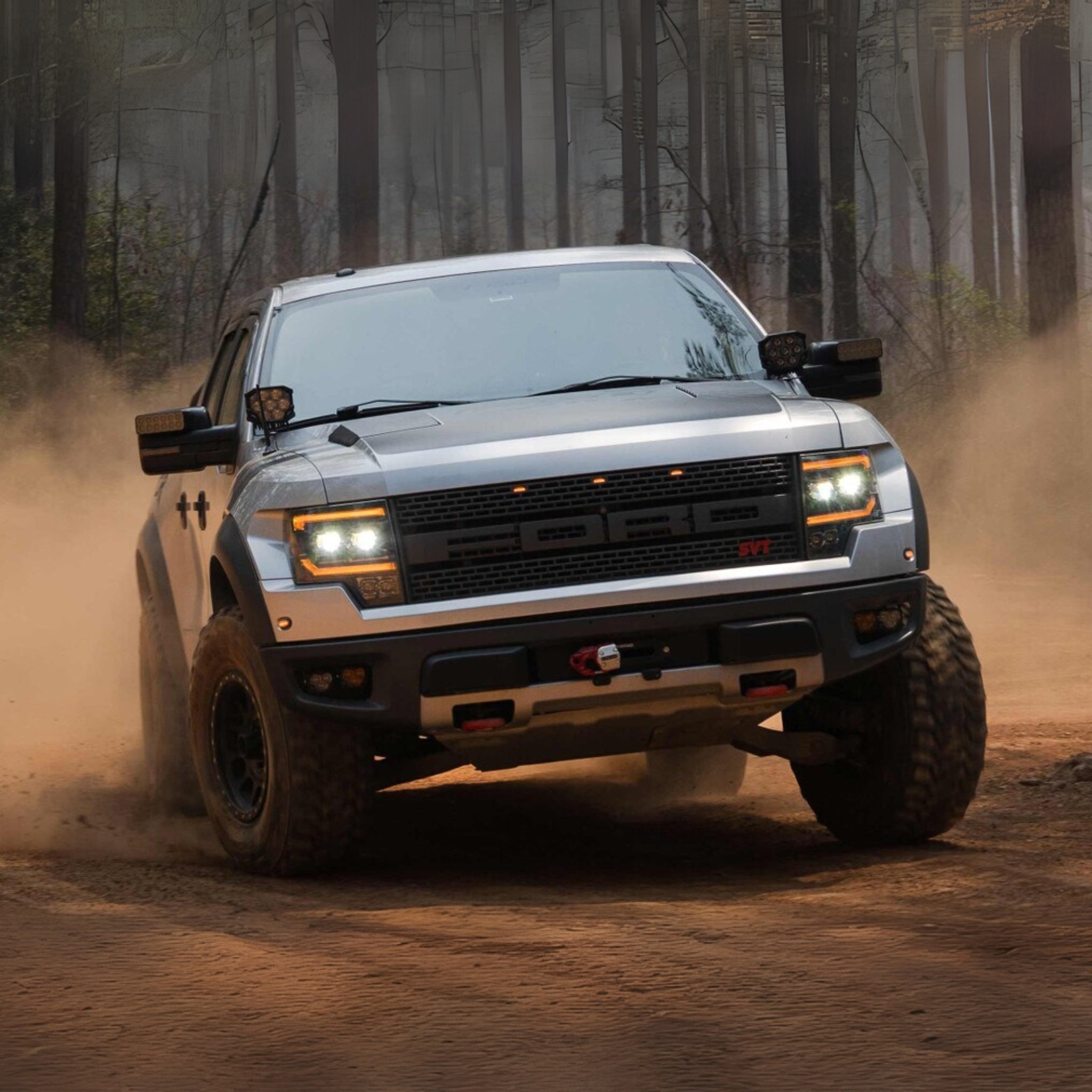 Ford SVT Raptor LED Headlights (2010-2014) | XB Evo – Custom Multicolor LED Lighting by RGB Halo Kits