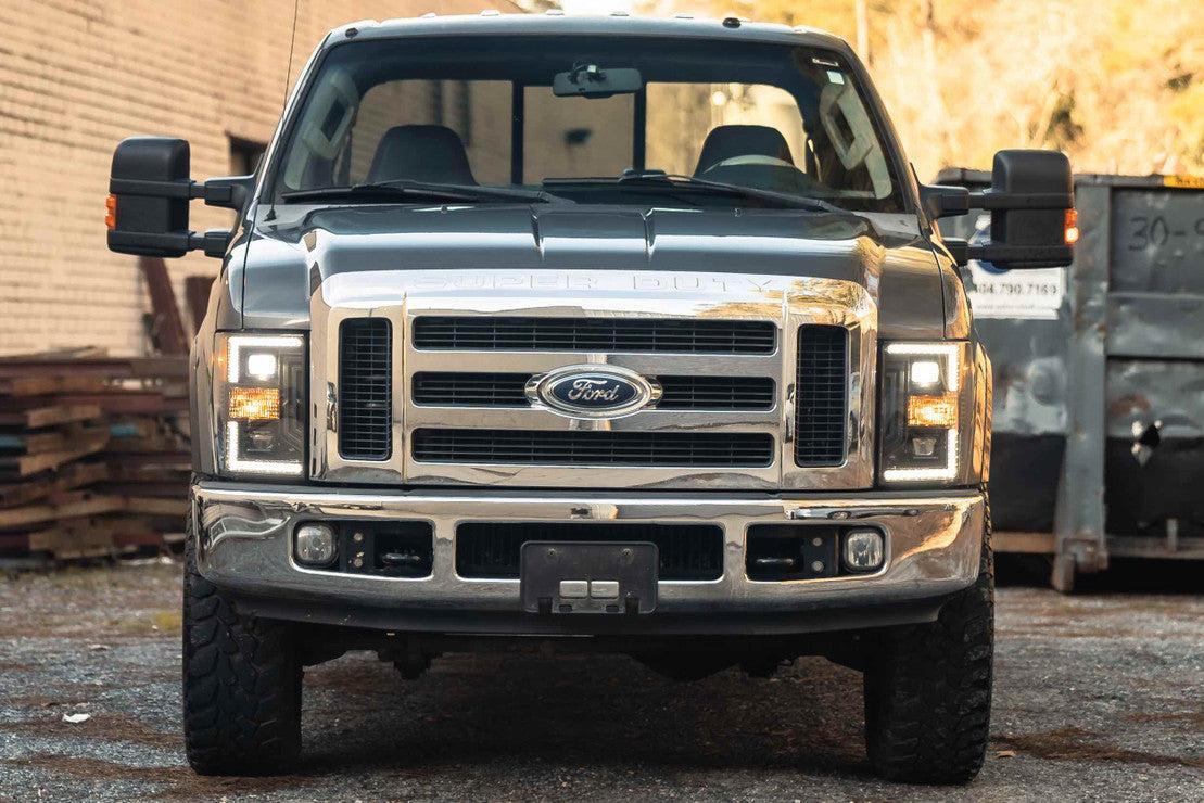Ford Super Duty: LED HEADLIGHTS (2008 - 2010) | XB Hybrid – Custom Multicolor LED Lighting by RGB Halo Kits