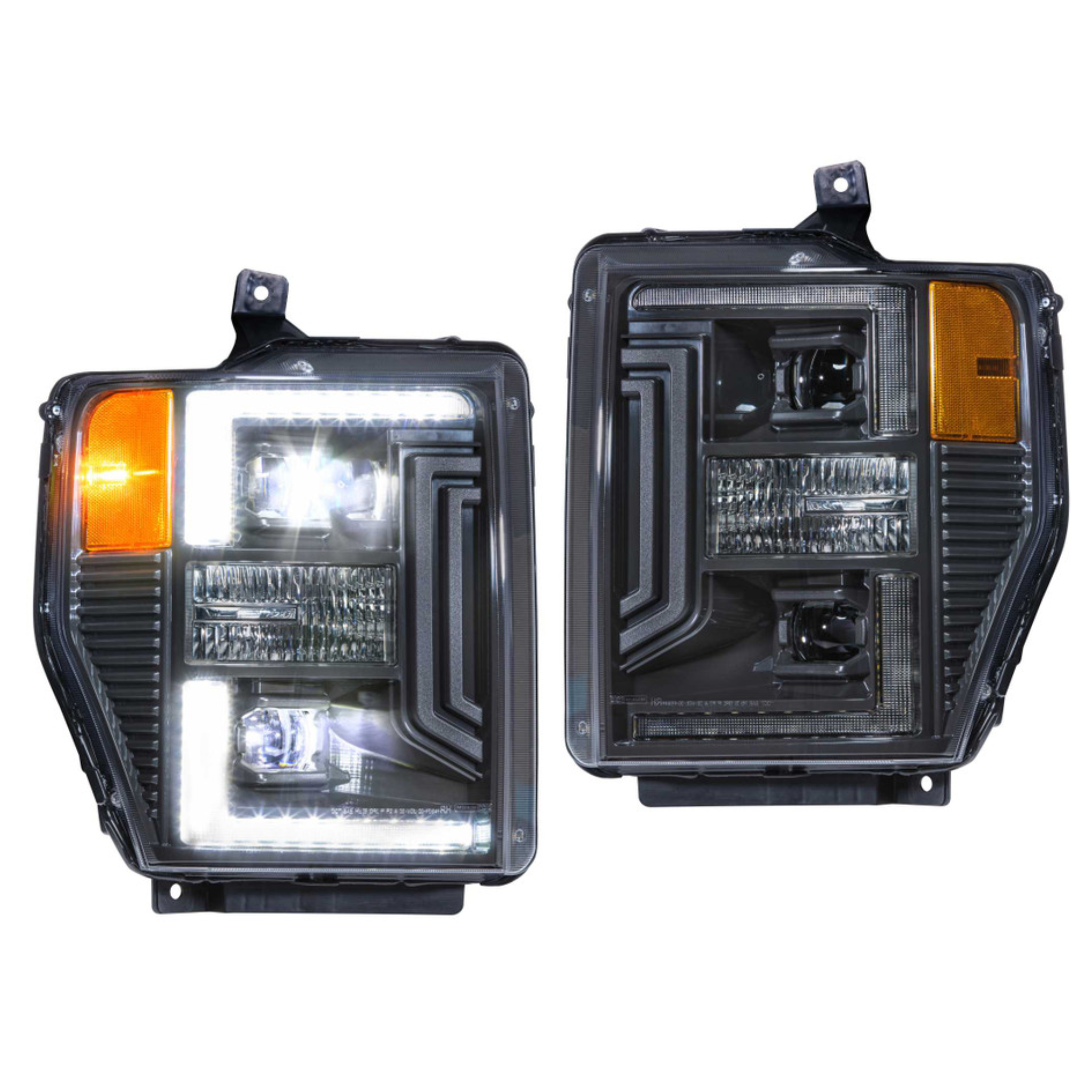 Ford Super Duty: LED HEADLIGHTS (2008 - 2010) | XB Hybrid – Custom Multicolor LED Lighting by RGB Halo Kits