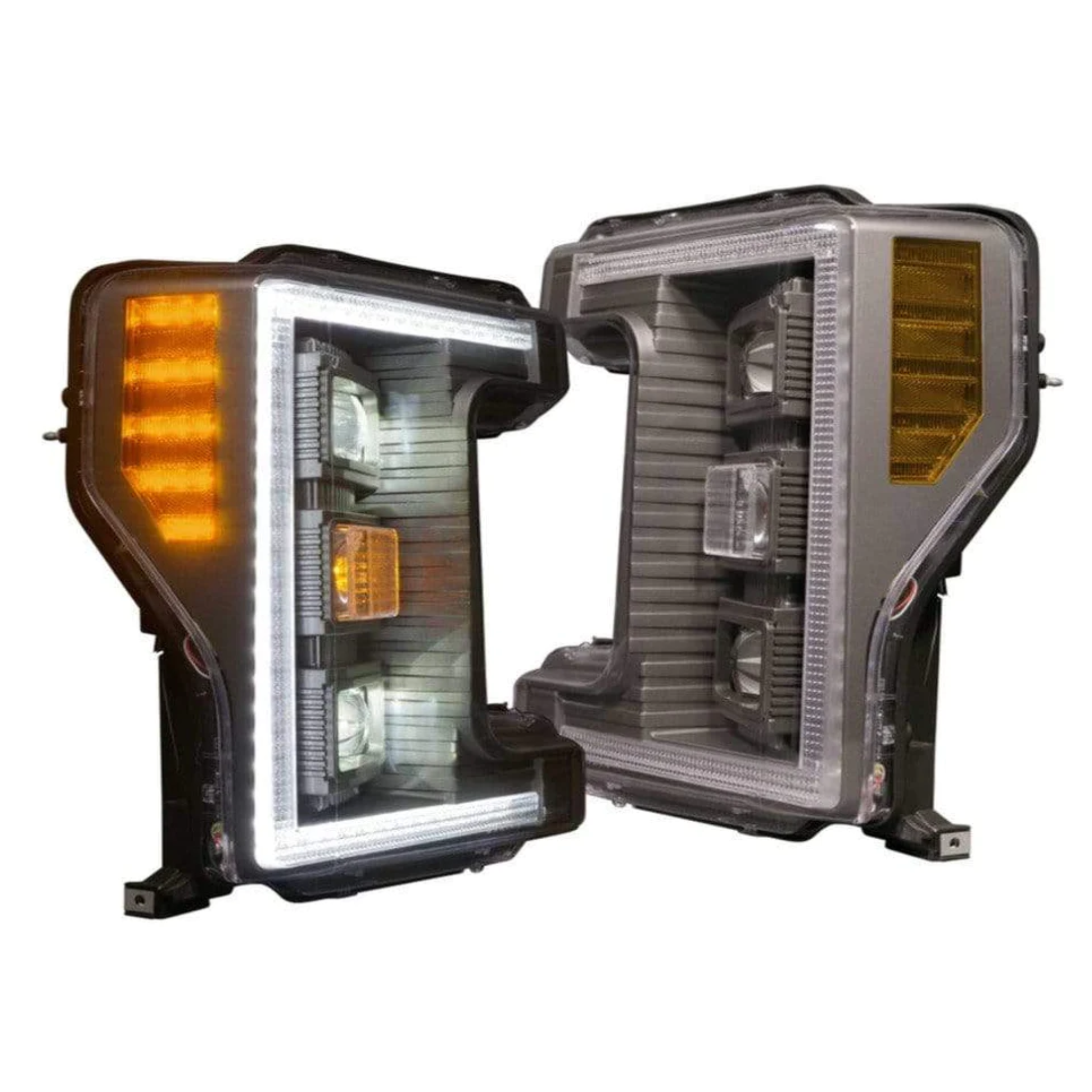 Ford Super Duty: LED Headlights (2017 - 2019) | XB Hybrid – Custom Multicolor LED Lighting by RGB Halo Kits