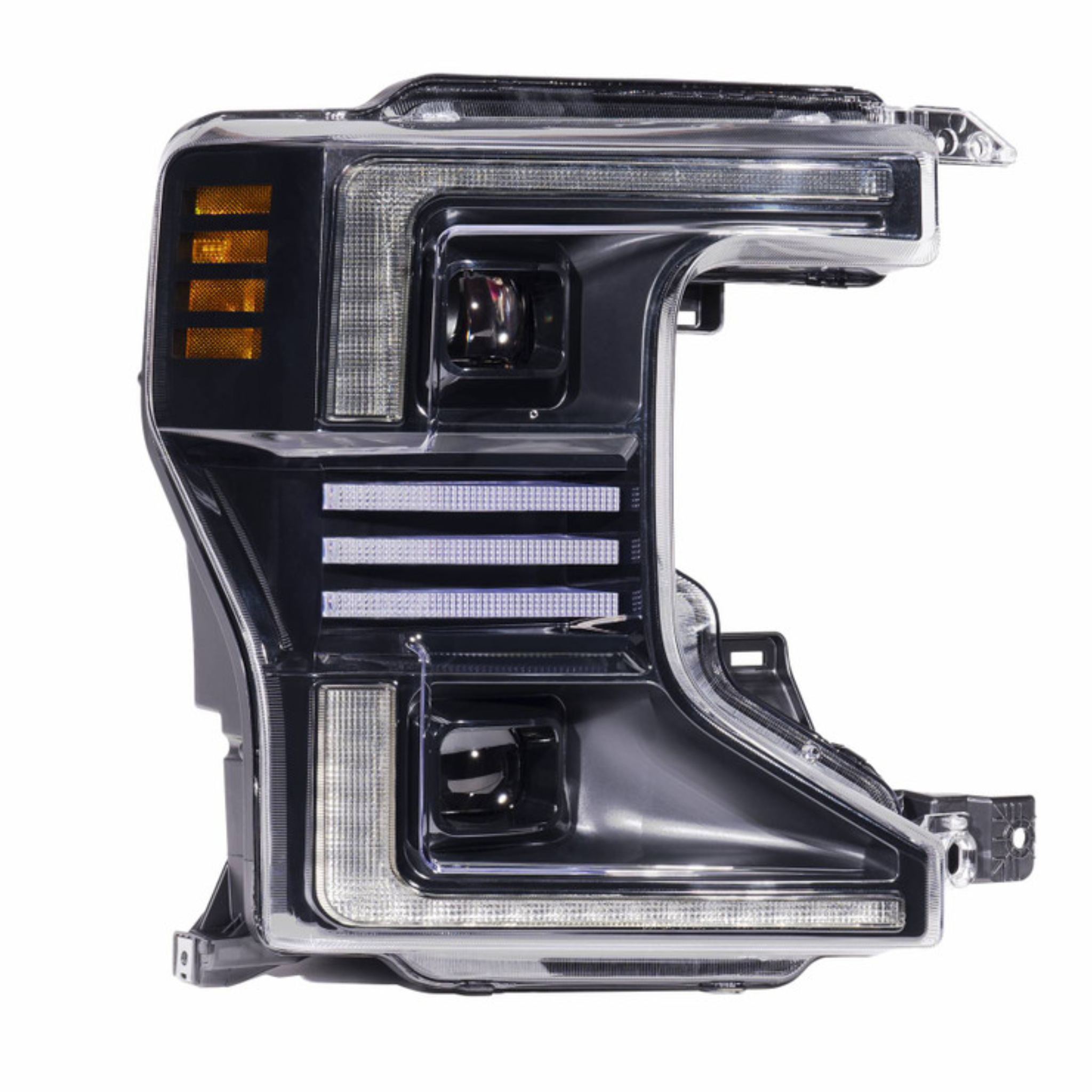 Ford Super Duty: Multicolor Flow Series Headlights (2020-2022) | XB Hybrid Morimoto – Custom Multicolor LED Lighting by RGB Halo Kits