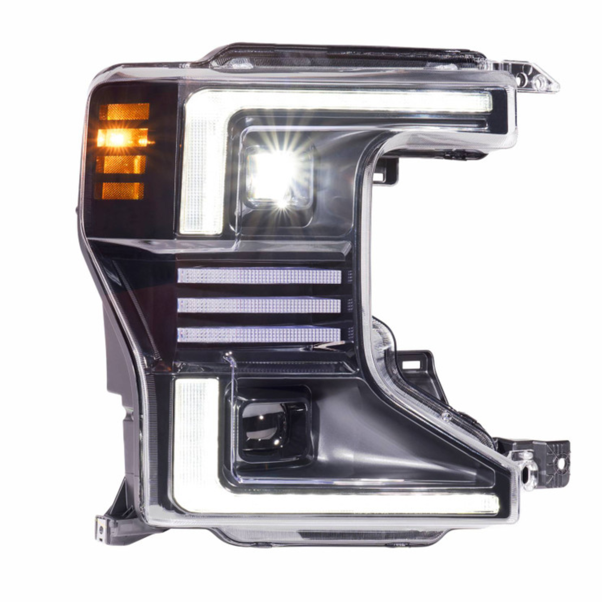 Ford Super Duty: Multicolor Flow Series Headlights (2020-2022) | XB Hybrid Morimoto – Custom Multicolor LED Lighting by RGB Halo Kits