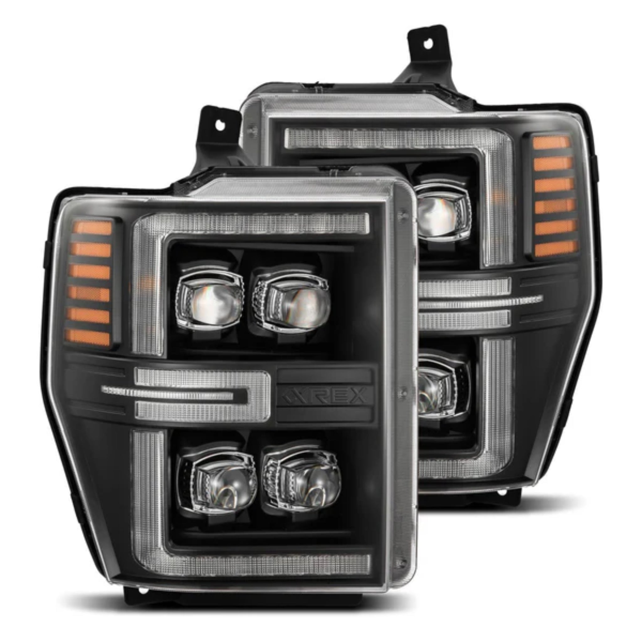 Ford Super Duty/Excursion (2008-2010) Headlights | Alpharex – Custom Multicolor LED Lighting by RGB Halo Kits