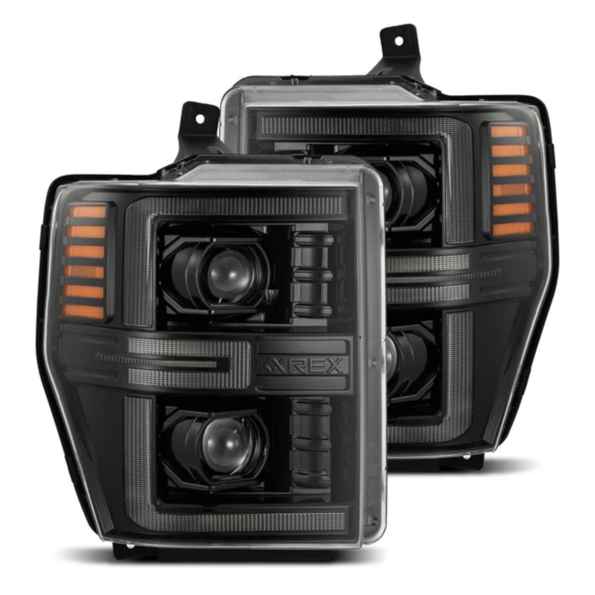 Ford Super Duty/Excursion (2008-2010) Headlights | Alpharex – Custom Multicolor LED Lighting by RGB Halo Kits