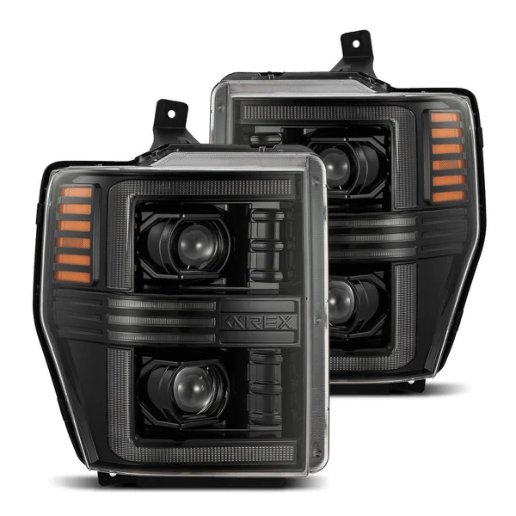 Ford Super Duty/Excursion (2008-2010) Headlights | Alpharex – Custom Multicolor LED Lighting by RGB Halo Kits