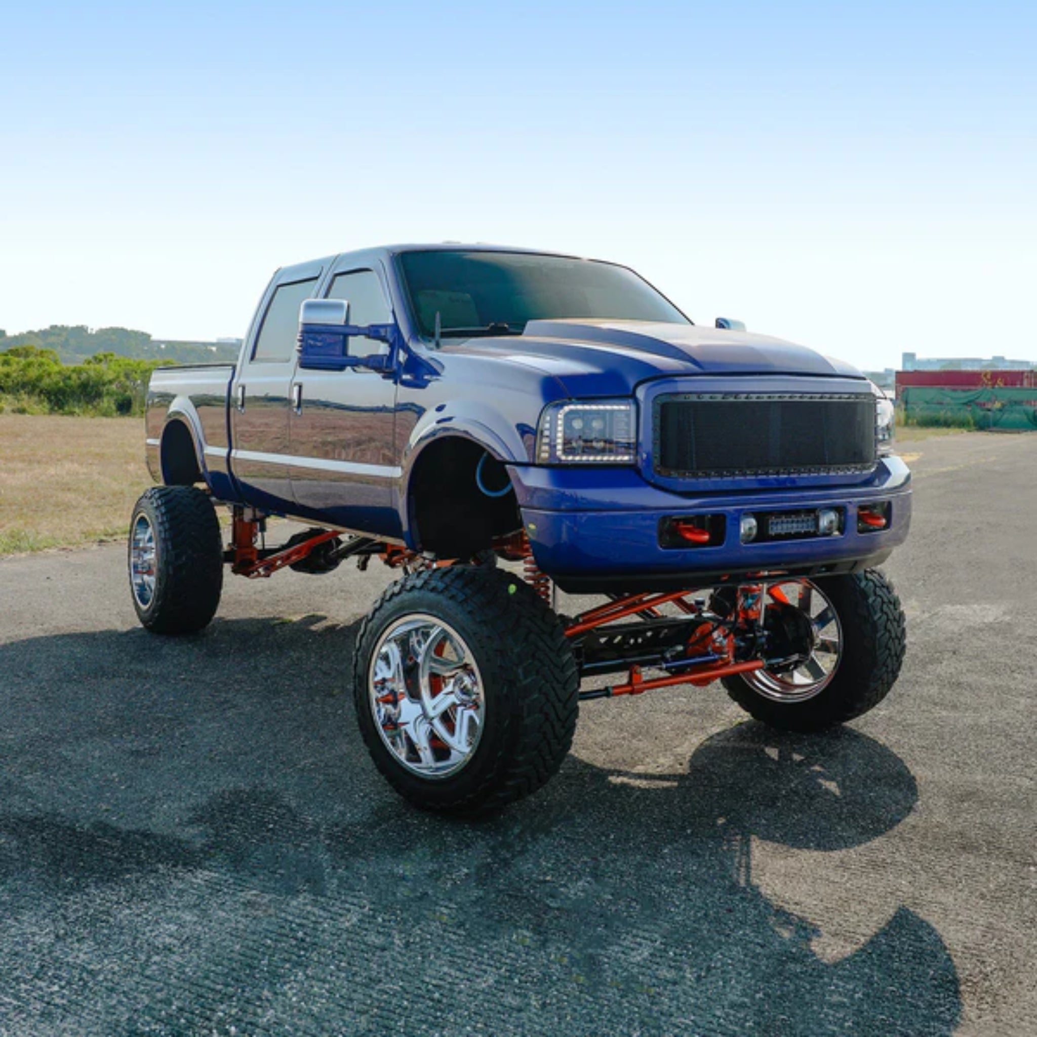 Ford Super Duty/Excursion (2005-2007) Headlights | Alpharex – Custom Multicolor LED Lighting by RGB Halo Kits