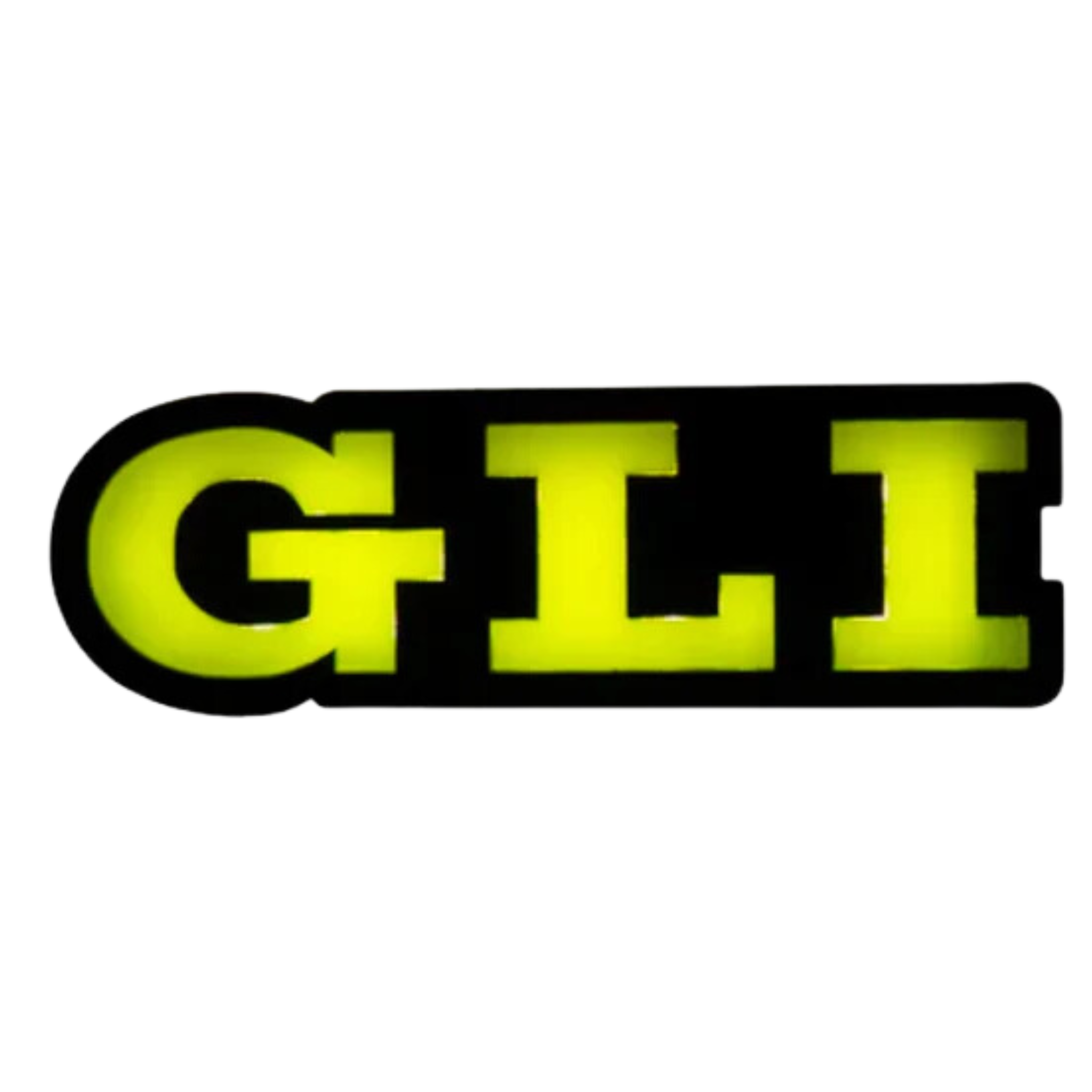 GLI : Illuminated Multicolor Flow LED Badge | Lit Logos – Custom Multicolor LED Lighting by RGB Halo Kits
