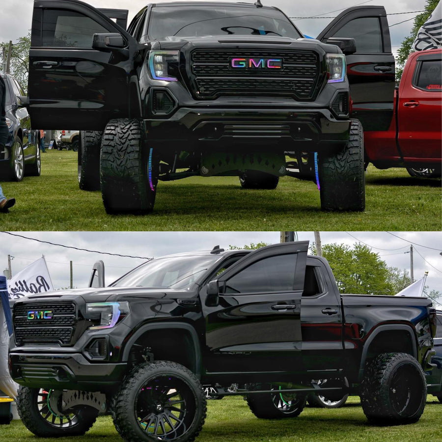 GMC LED Emblem: Multicolor (1999-2026) – Custom Multicolor LED Lighting by RGB Halo Kits