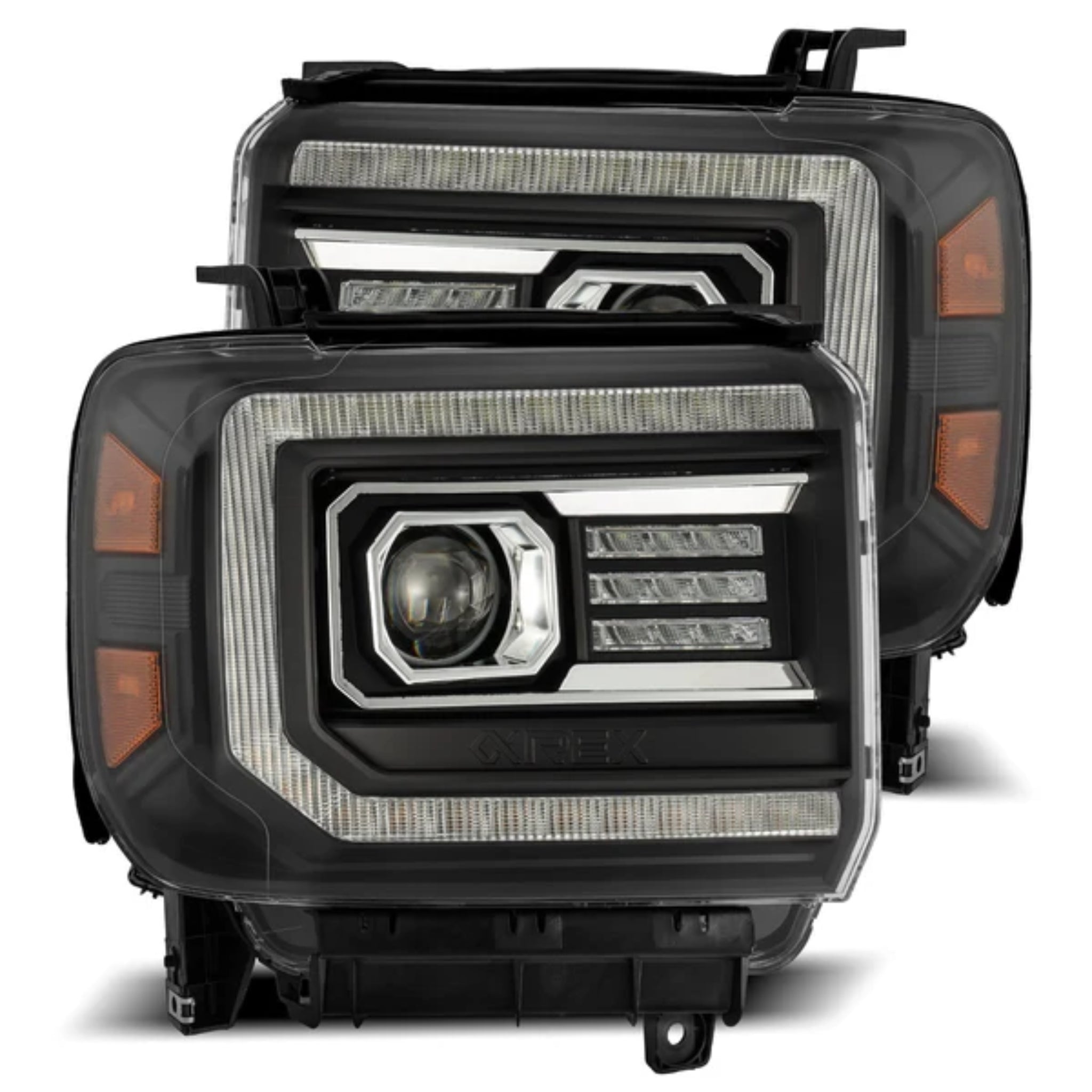 GMC Sierra (2014-2018) Headlights | Alpharex – Custom Multicolor LED Lighting by RGB Halo Kits