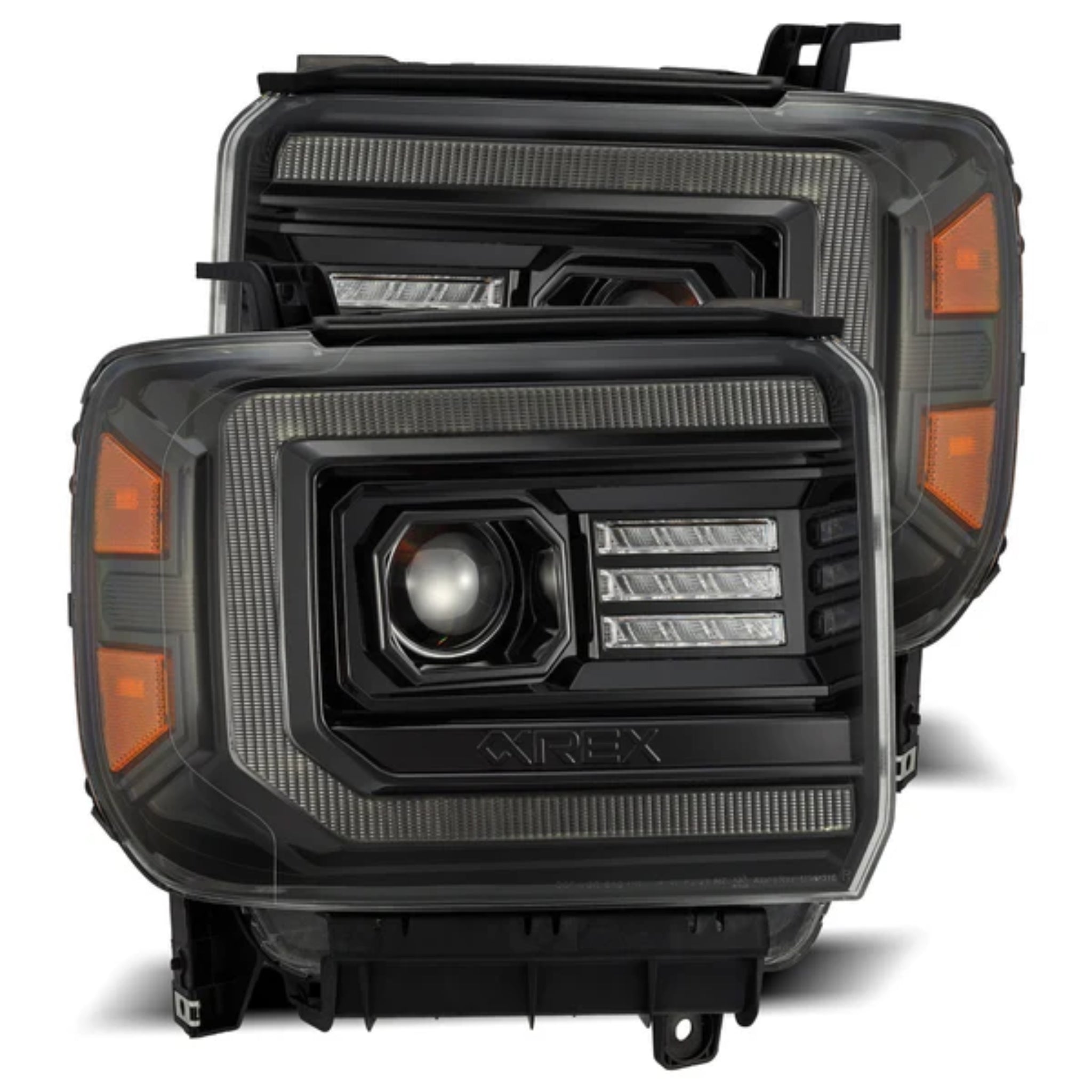 GMC Sierra (2014-2018) Headlights | Alpharex – Custom Multicolor LED Lighting by RGB Halo Kits