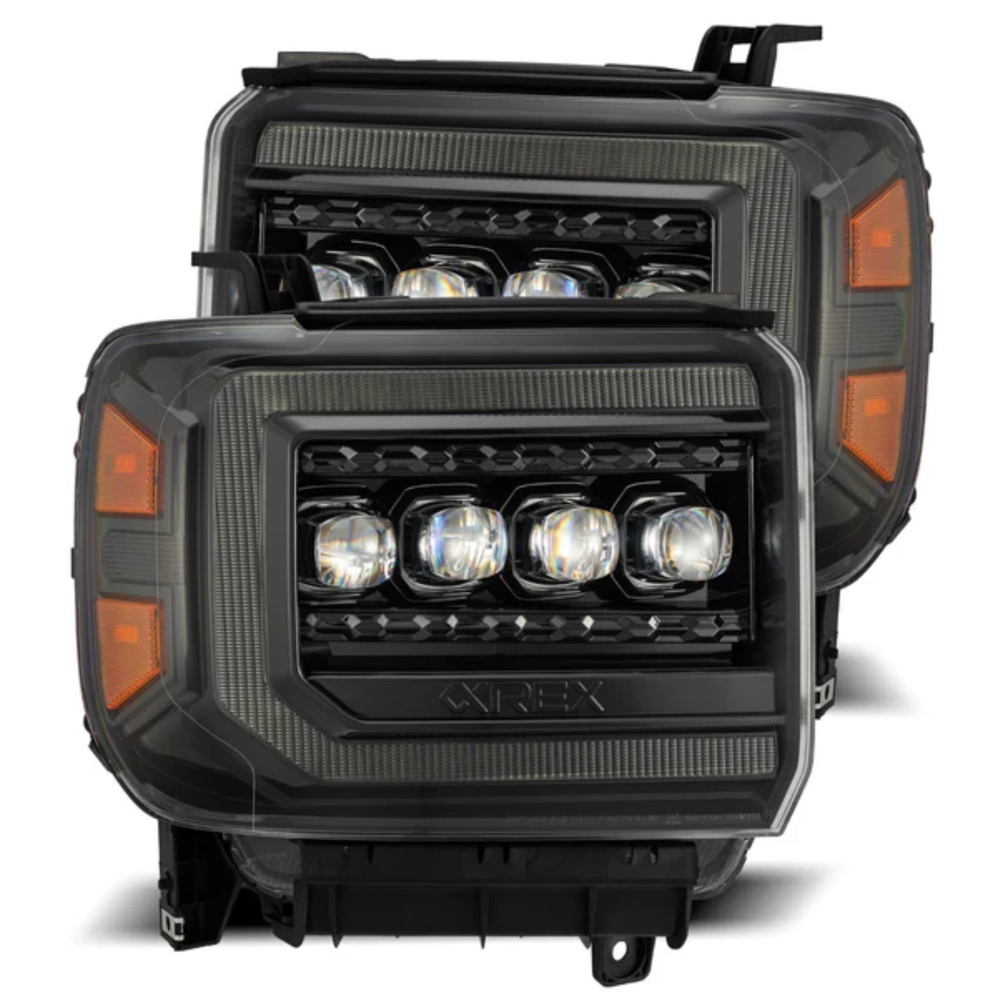 GMC Sierra (2014-2018) Headlights | Alpharex – Custom Multicolor LED Lighting by RGB Halo Kits