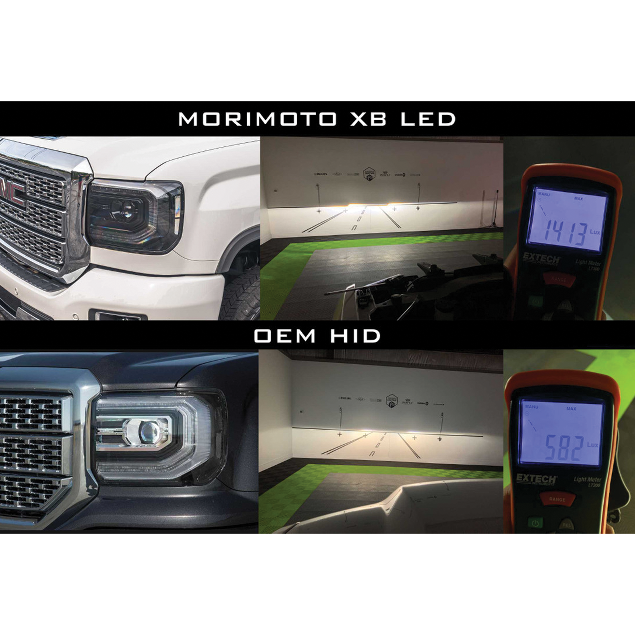 GMC Sierra: LED Headlights (2014 - 2018) | XB – Custom Multicolor LED Lighting by RGB Halo Kits