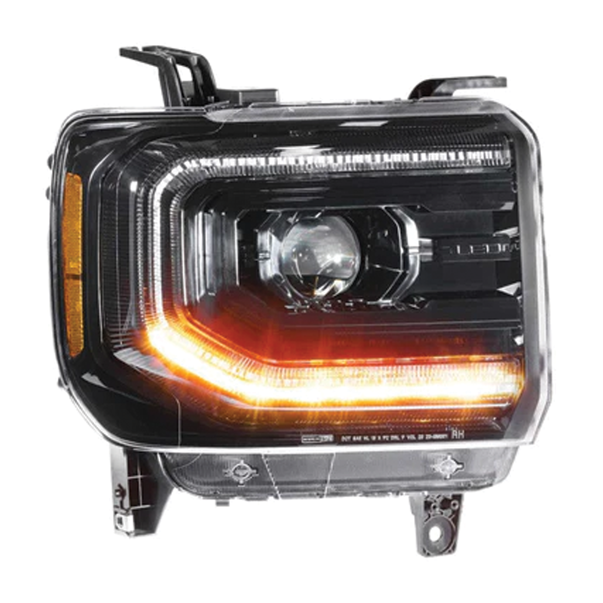 GMC Sierra: LED Headlights (2014 - 2018) | XB – Custom Multicolor LED Lighting by RGB Halo Kits