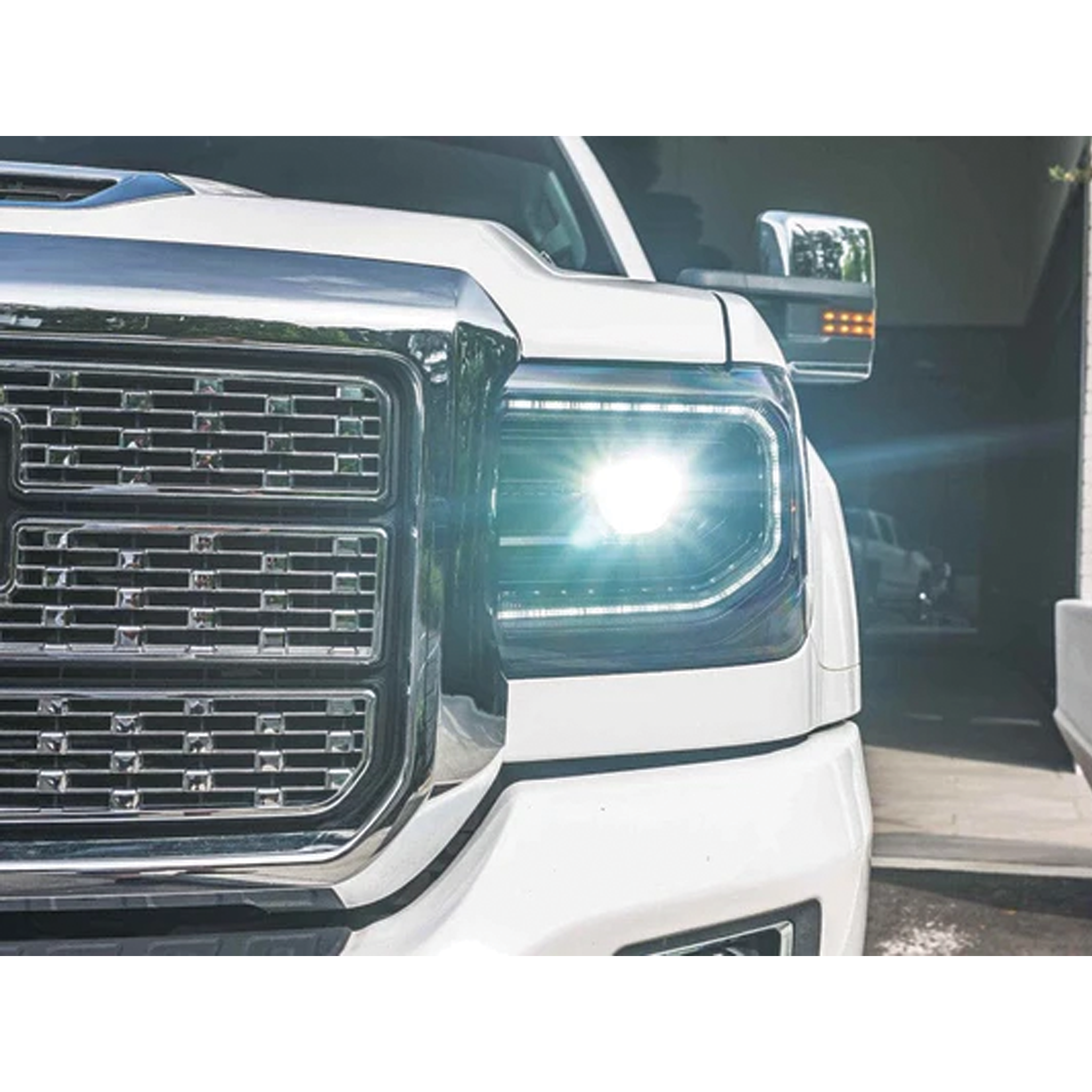GMC Sierra: LED Headlights (2014 - 2018) | XB – Custom Multicolor LED Lighting by RGB Halo Kits