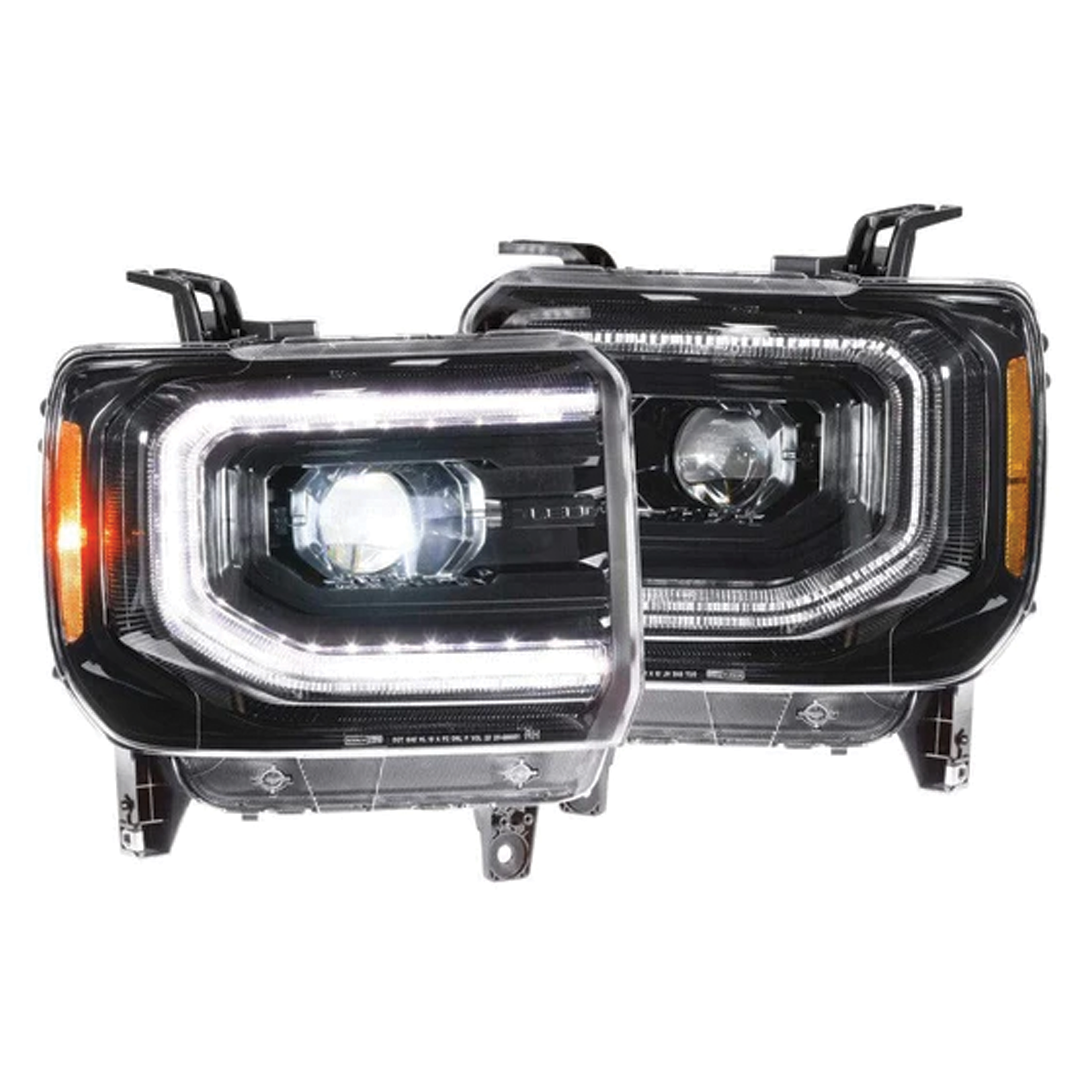 GMC Sierra: LED Headlights (2014 - 2018) | XB – Custom Multicolor LED Lighting by RGB Halo Kits