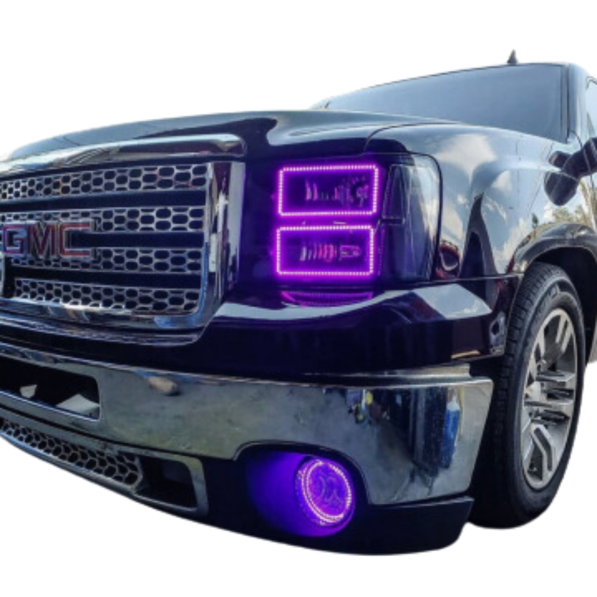 GMC Sierra Multicolor Flow Series Halo Kit (2007-2013) – Custom Multicolor LED Lighting by RGB Halo Kits