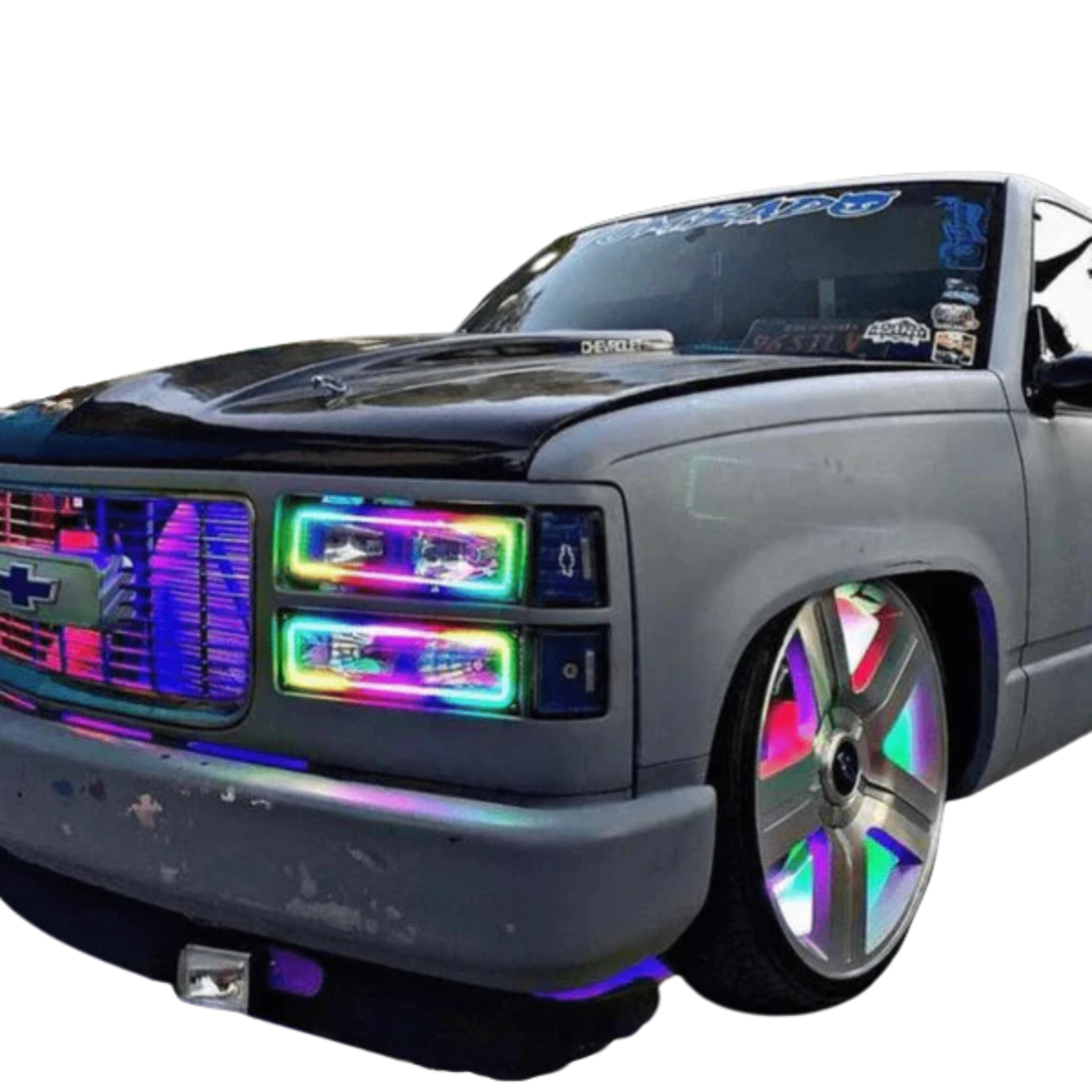 GMC Sierra Multicolor Halo Kit (1989-1999) – Custom Multicolor LED Lighting by RGB Halo Kits