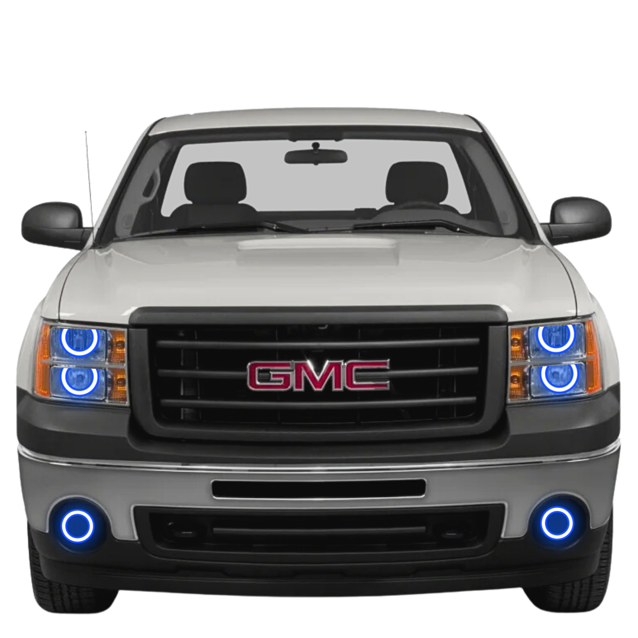 GMC Sierra Multicolor Halo Kit (Round Style 2007-2013) – Custom Multicolor LED Lighting by RGB Halo Kits