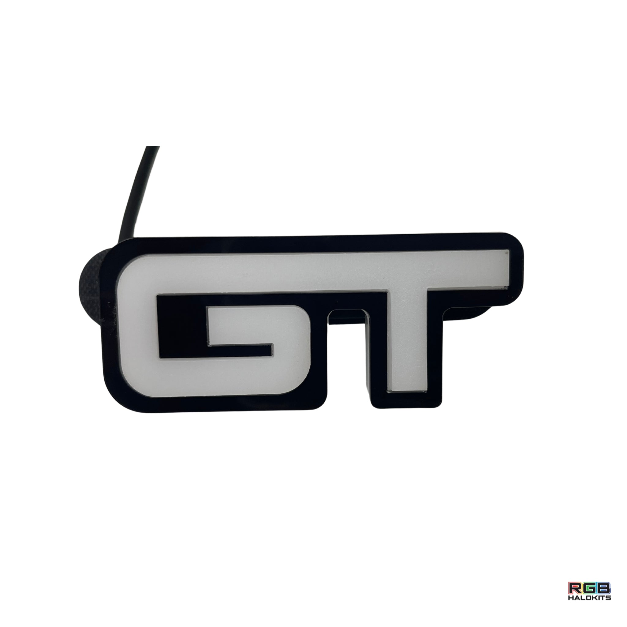 GT LED Emblem Badge (Multicolor Flow) – Custom Multicolor LED Lighting by RGB Halo Kits