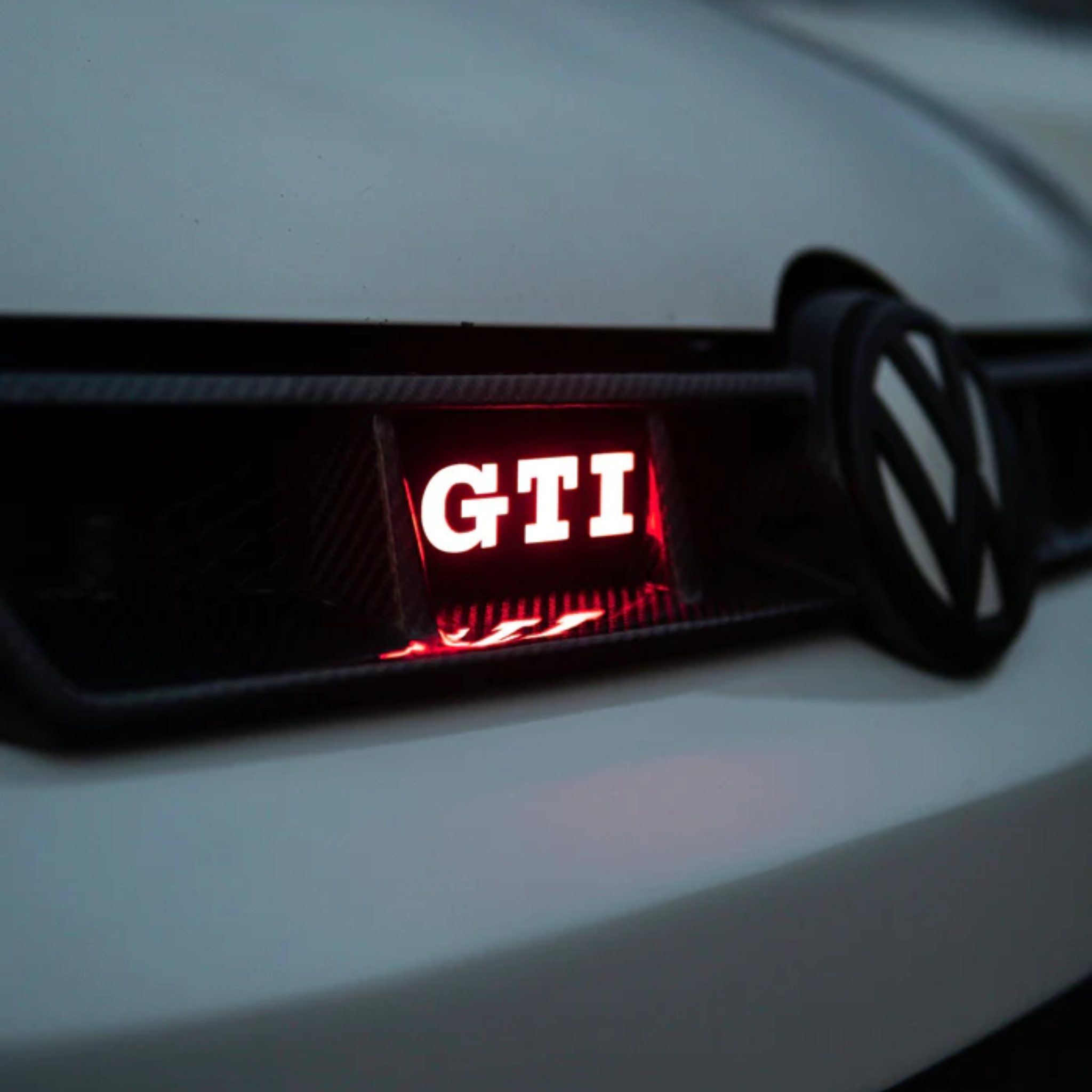 GTI : Illuminated Multicolor Flow LED Badge | Lit Logos – Custom Multicolor LED Lighting by RGB Halo Kits
