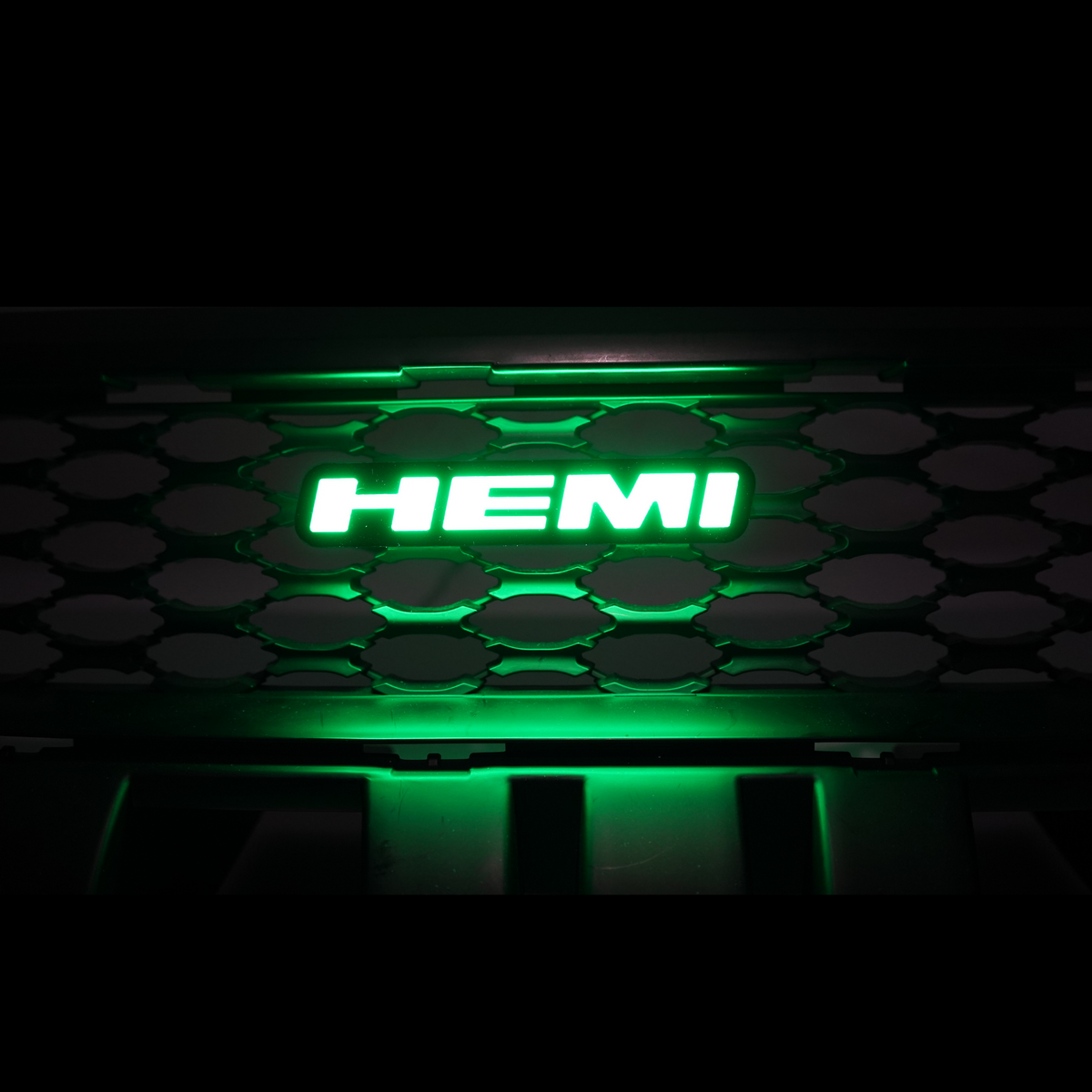 Hemi LED Emblem Badge: (Multicolor)