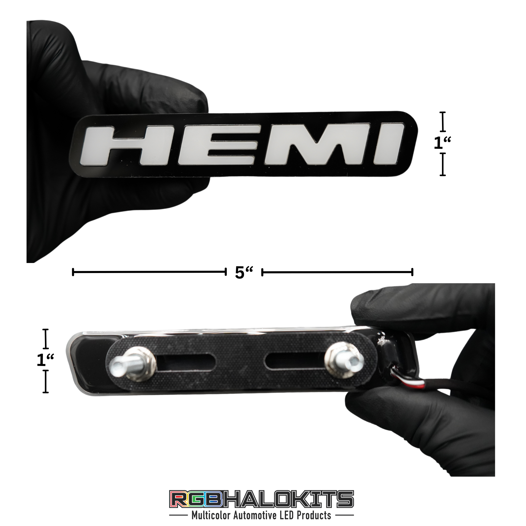 Hemi LED Badge (Multicolor Flow) – Custom Multicolor LED Lighting by RGB Halo Kits
