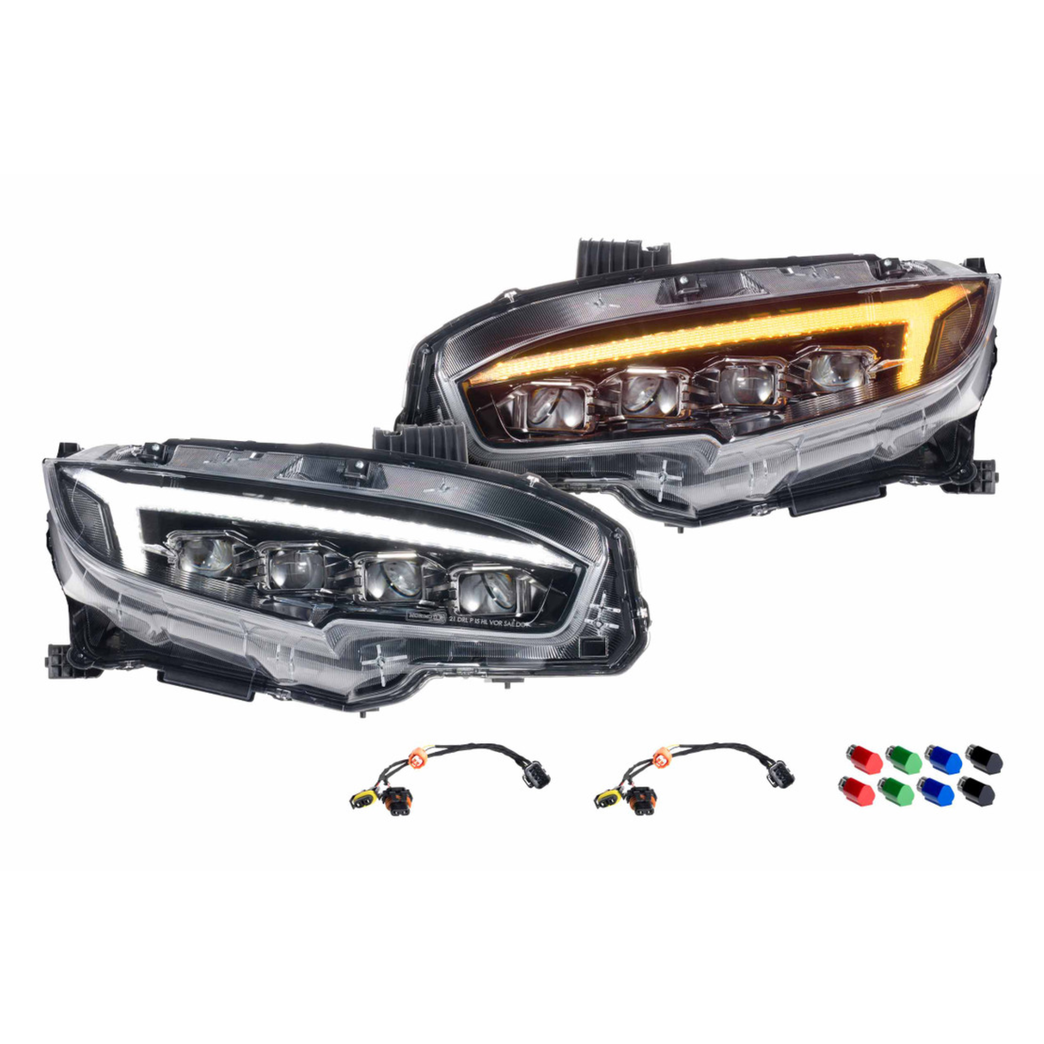 Honda Civic (16-21): LED HEADLIGHTS | XB Morimoto – Custom Multicolor LED Lighting by RGB Halo Kits