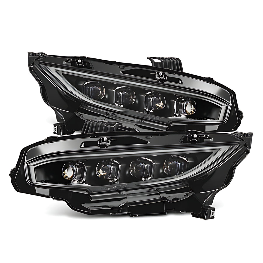 Honda Civic (2016-2021) Headlights | Alpharex – Custom Multicolor LED Lighting by RGB Halo Kits