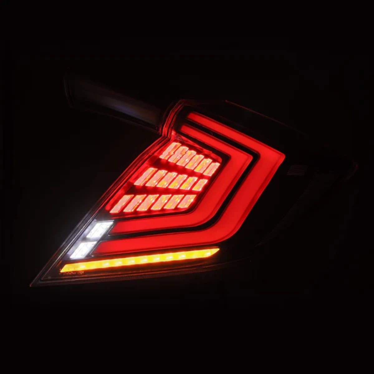 Honda Civic Hatchback (2016-2021) NOVA-Series Prismatic LED Tail Lights | Alpharex – Custom Multicolor LED Lighting by RGB Halo Kits