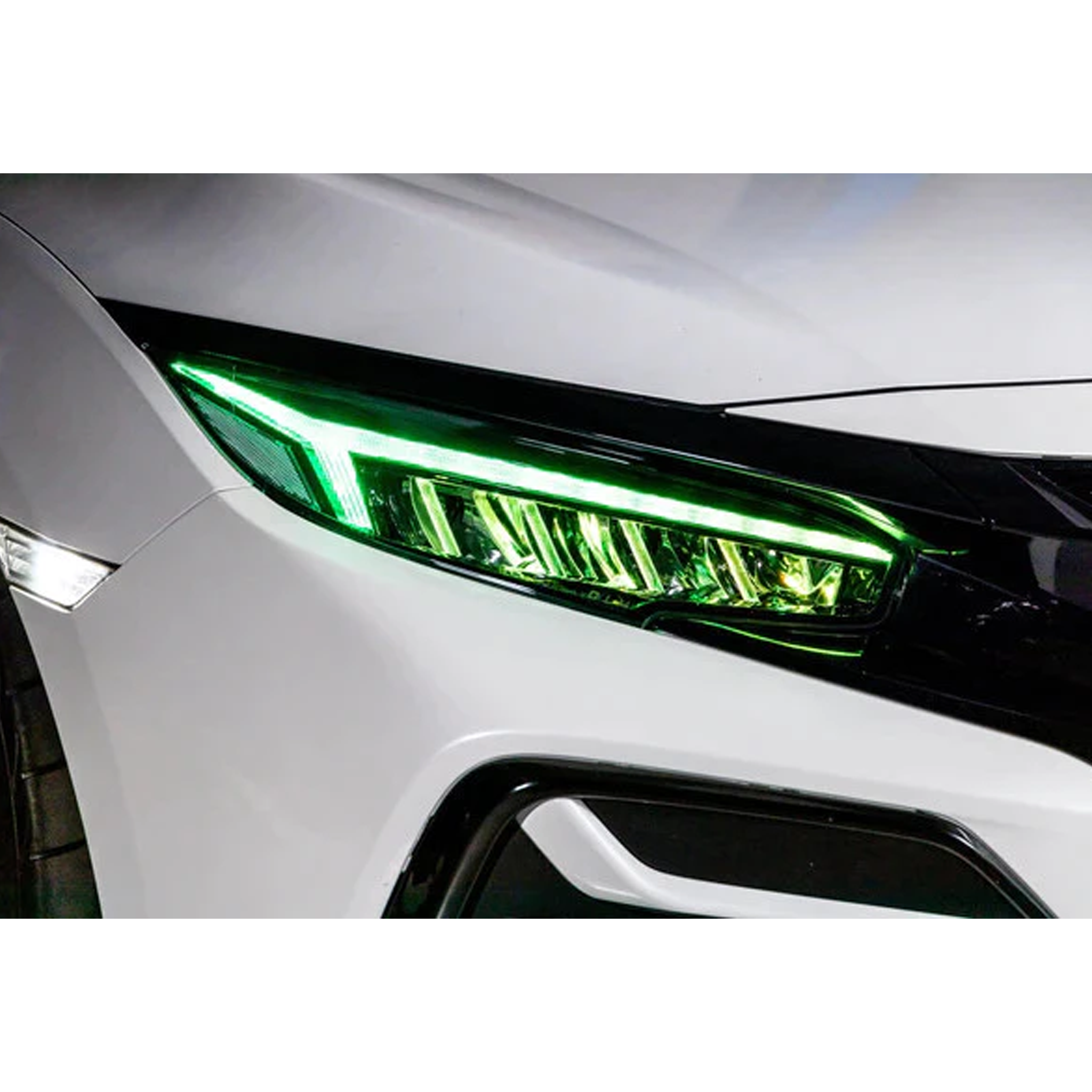 Honda Civic: Multicolor Flow Series Headlights (2016-2021) – Custom Multicolor LED Lighting by RGB Halo Kits