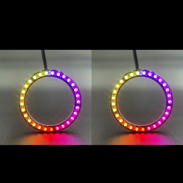 Hyundai Veloster Non-Projector Multicolor Halo Kit (2011-2014) – Custom Multicolor LED Lighting by RGB Halo Kits