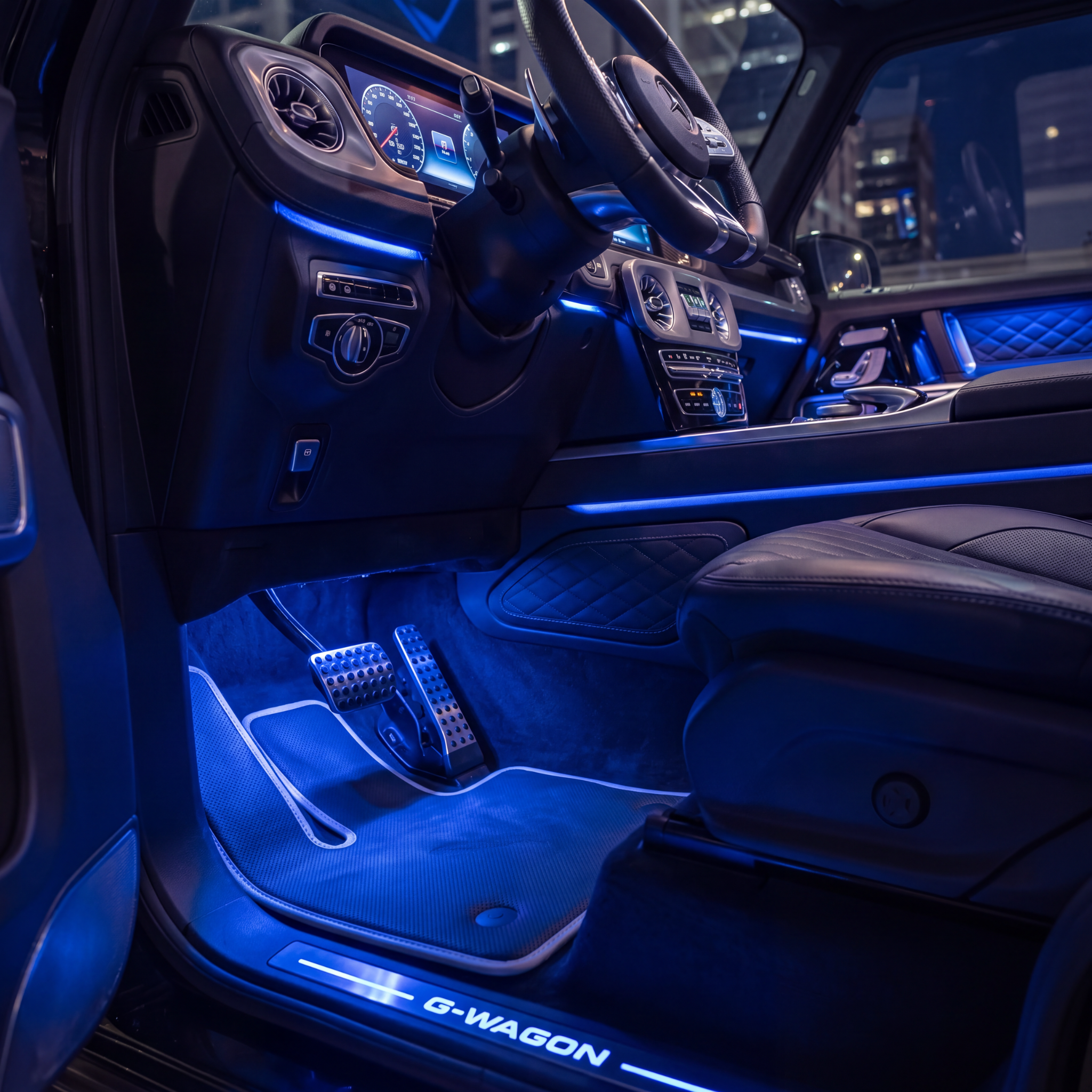 4pc Interior Aluminum Ambient Footwell Lighting Kit