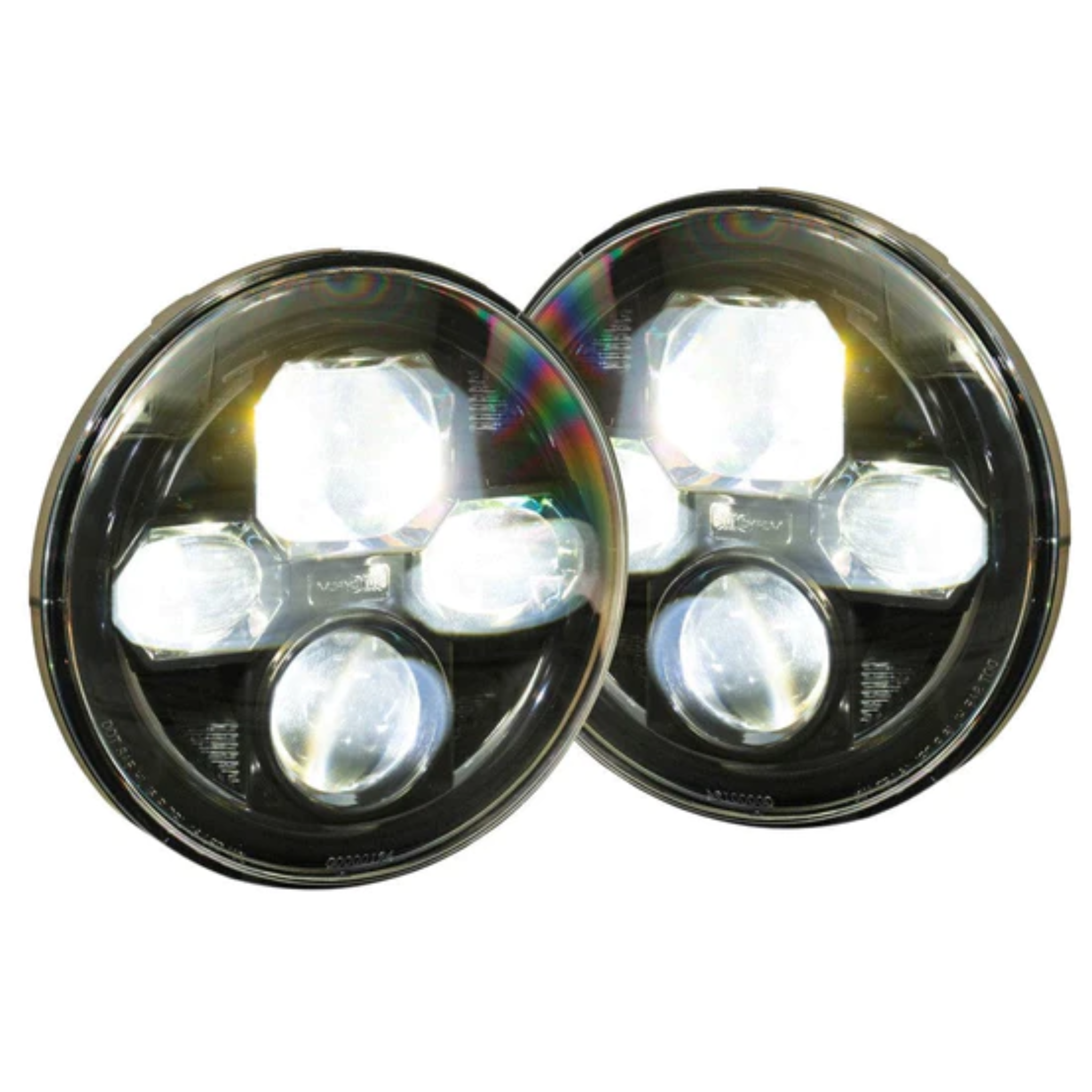 JEEP WRANGLER (JK): SEALED7 HEADLIGHTS (2007 - 2017) – Custom Multicolor LED Lighting by RGB Halo Kits