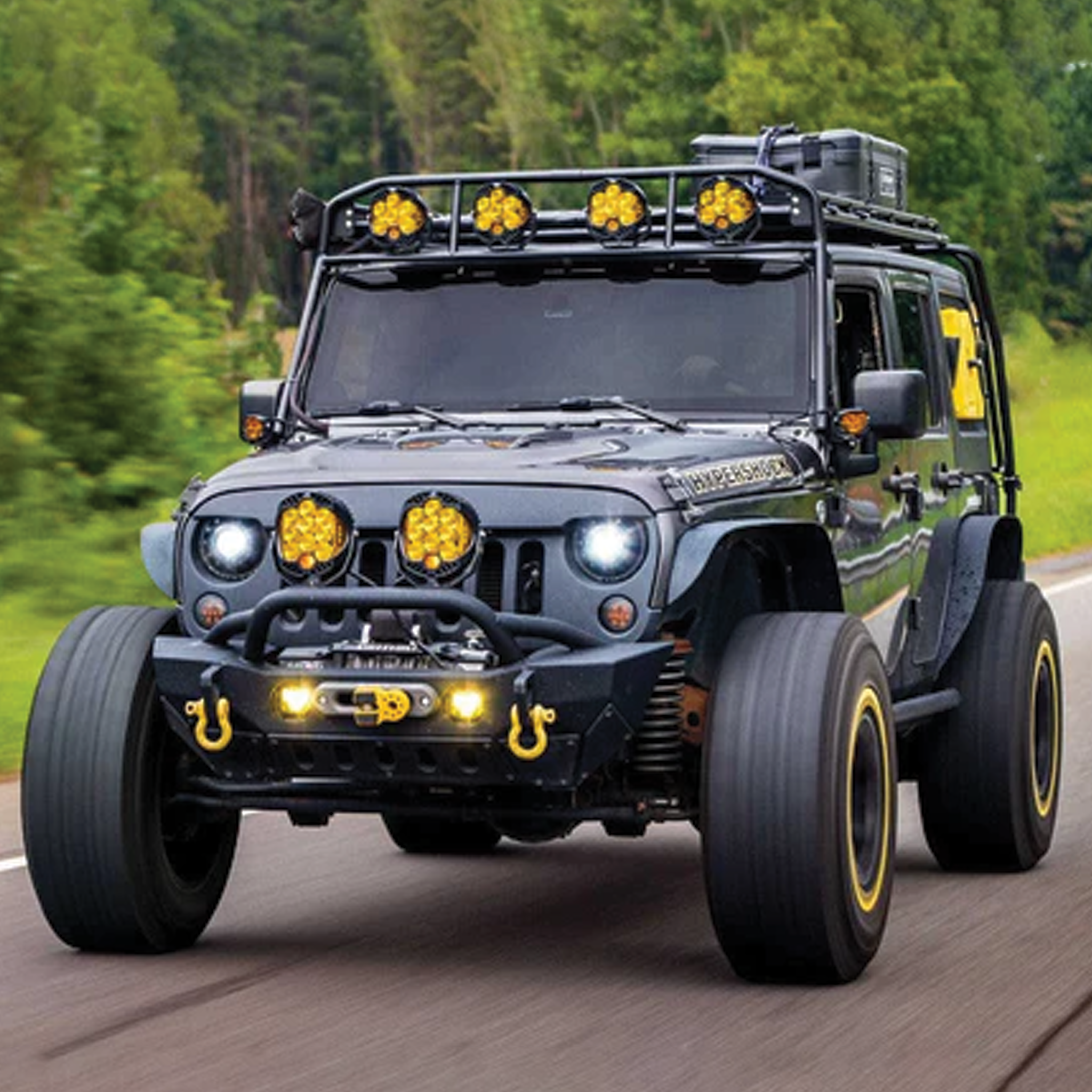 JEEP WRANGLER (JK): SUPER7 HEADLIGHTS (2007 - 2017) – Custom Multicolor LED Lighting by RGB Halo Kits