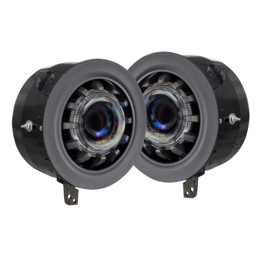 JEEP WRANGLER JL / GLADIATOR JT: SUPER7 HEADLIGHTS (2018 - 2023) – Custom Multicolor LED Lighting by RGB Halo Kits